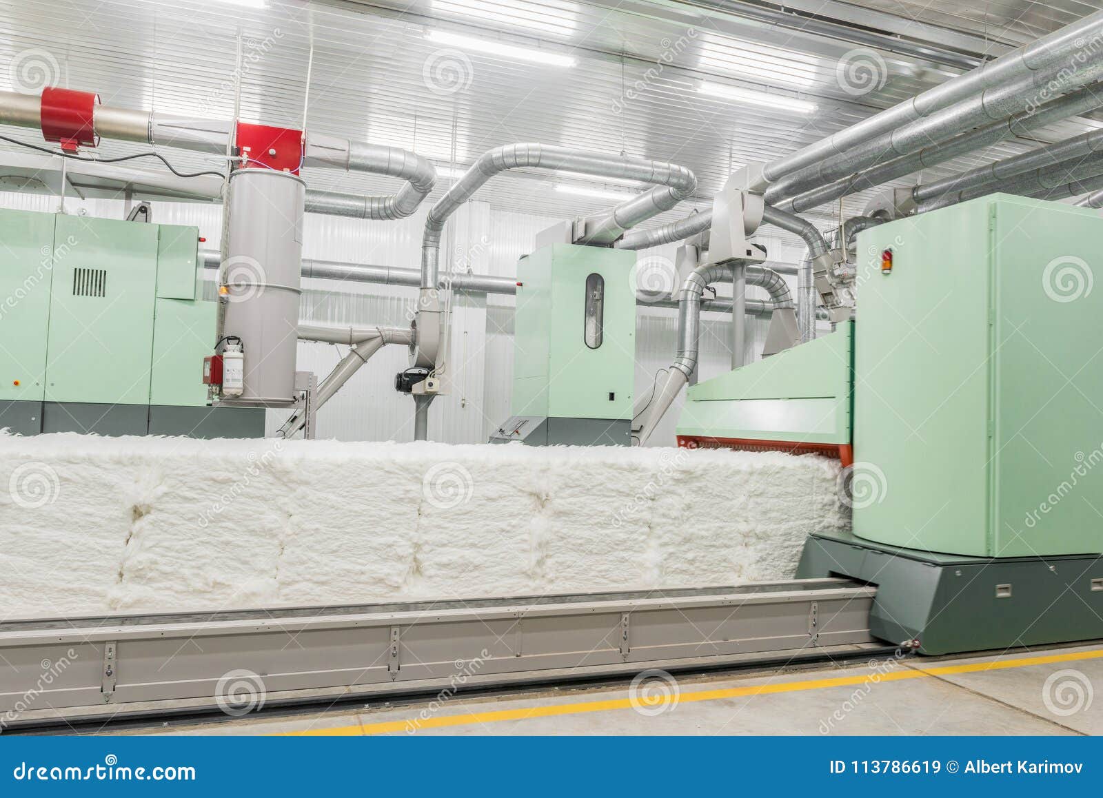 Carding Machine in Textile Factory Stock Image Image of spinning