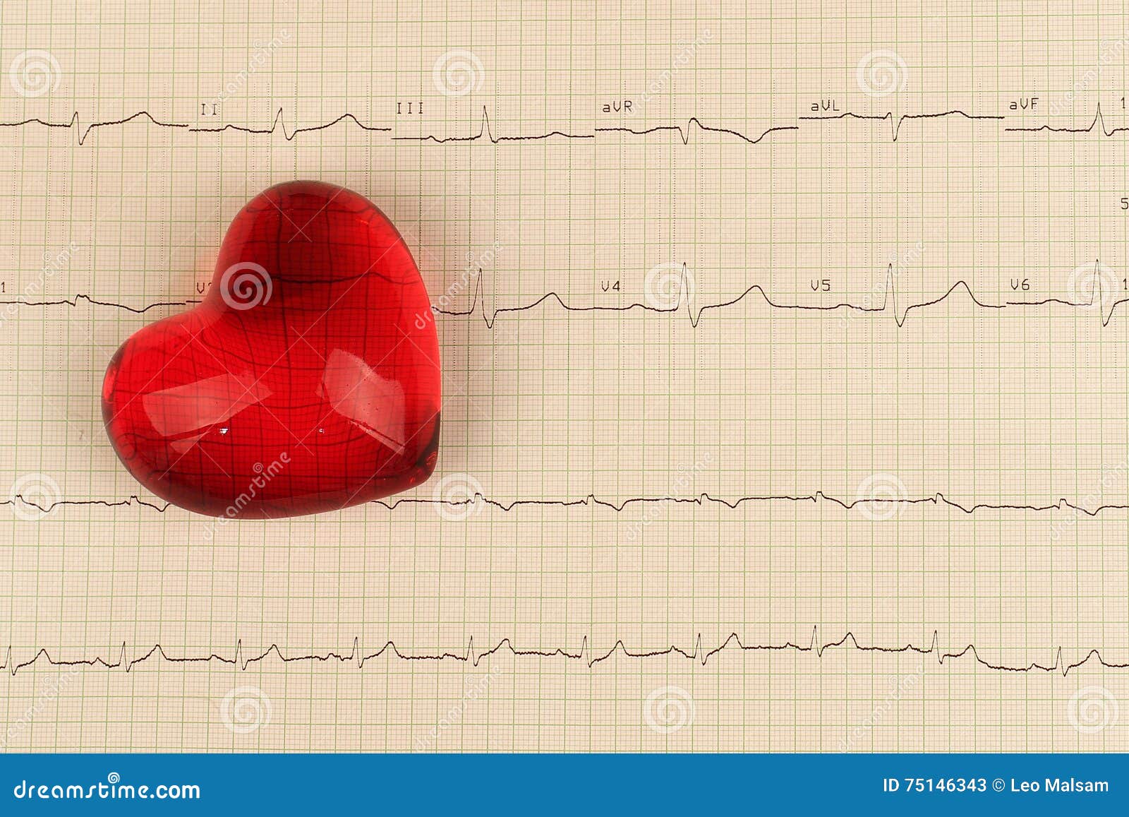 Cardiogram. Health and Medical / ECG heart