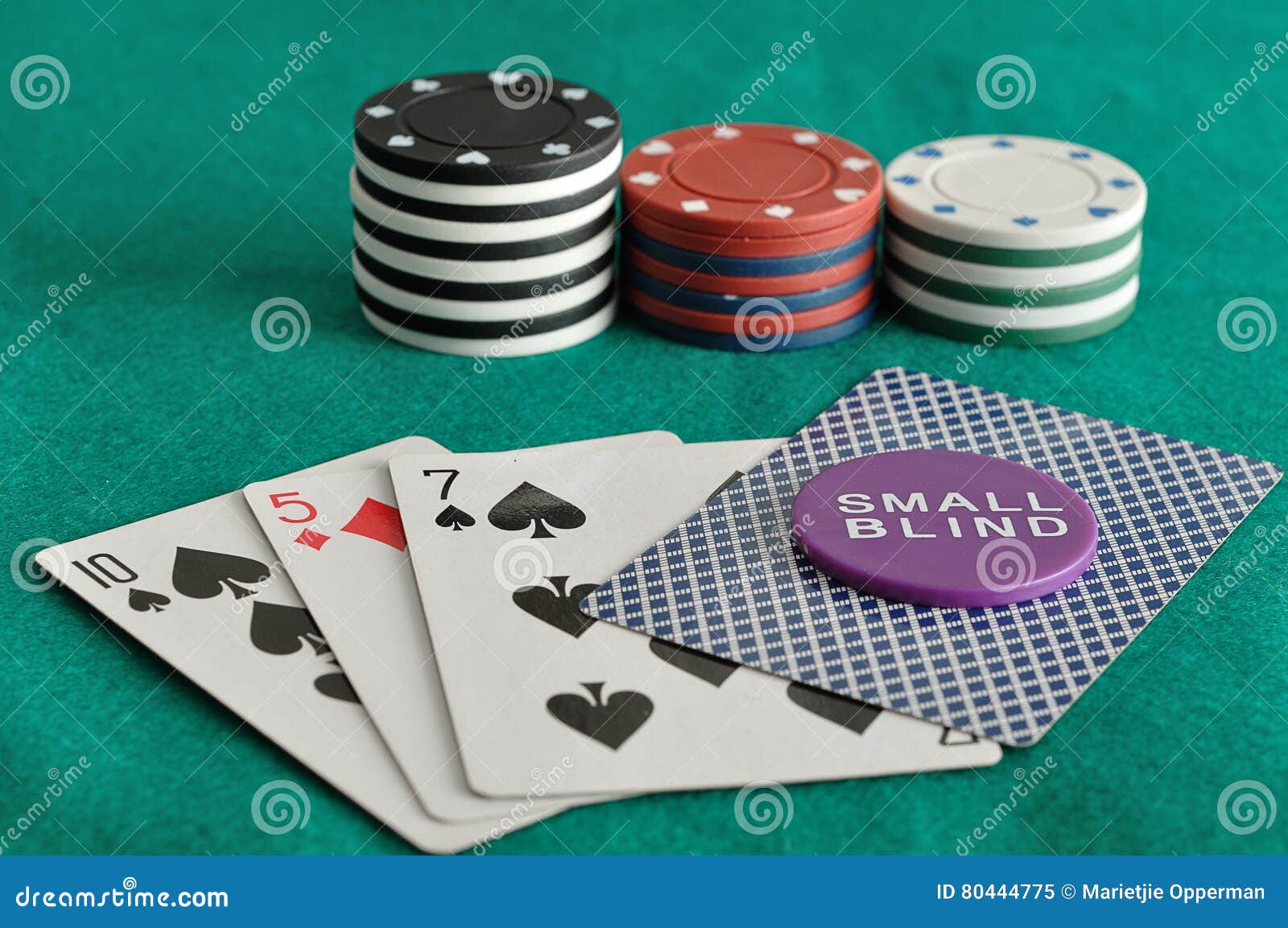 Cards Poker Chips Small Blind Chip Stock Photos Free & RoyaltyFree