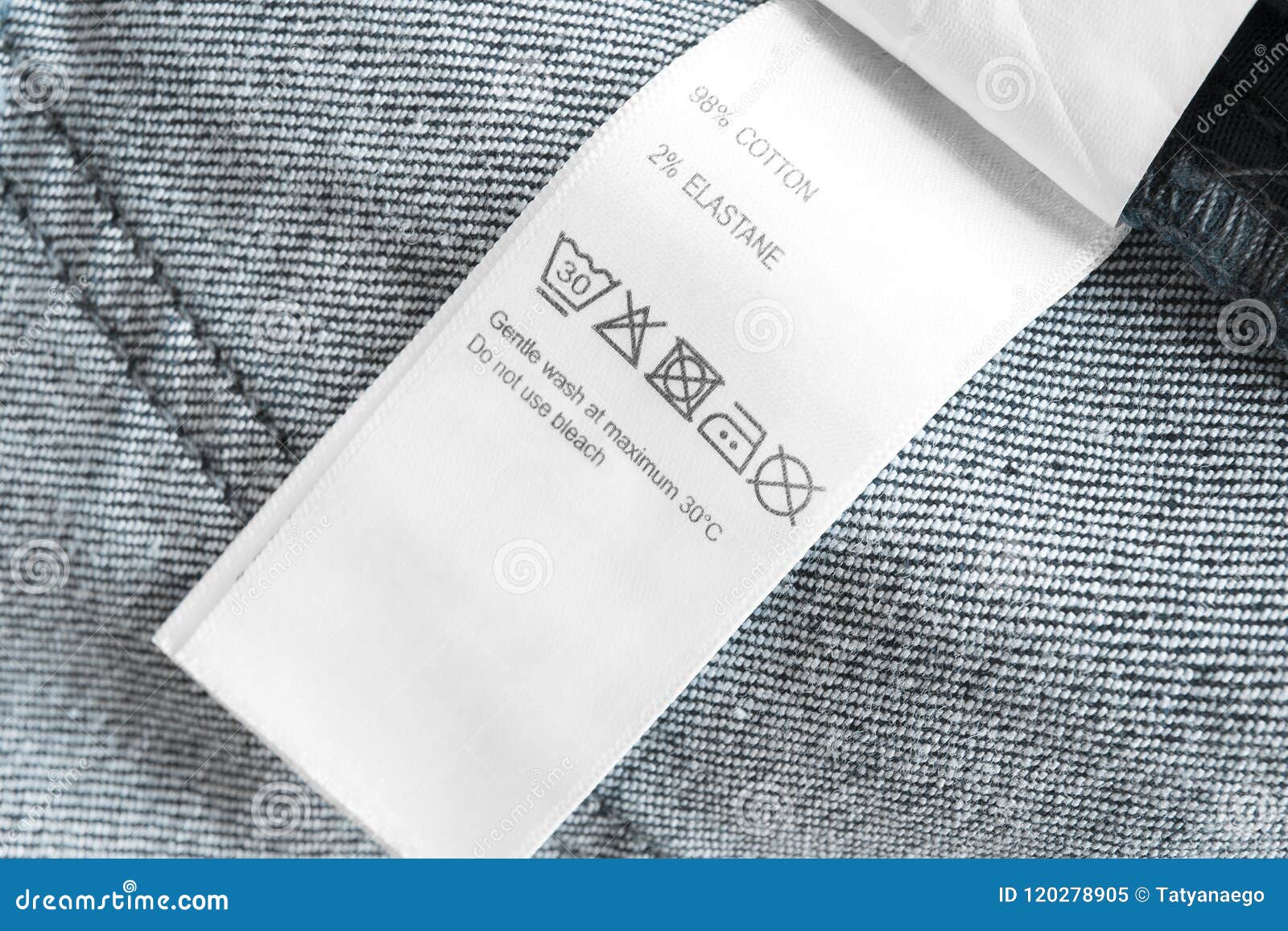 Care and composition label stock image. Image of label - 120278905