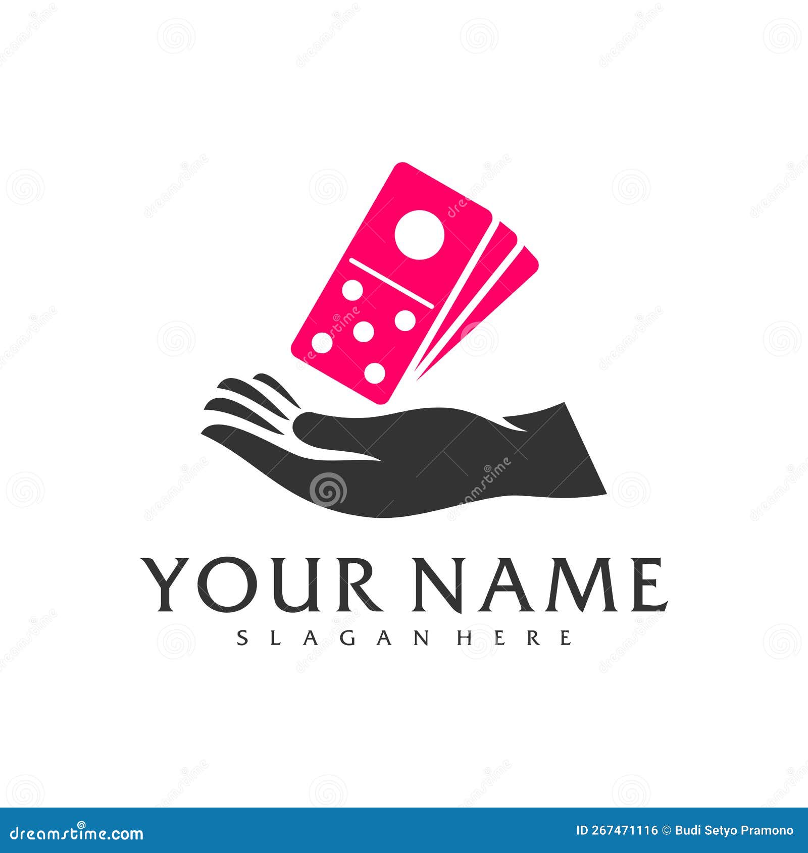 care domino logo  template, creative domino logo  