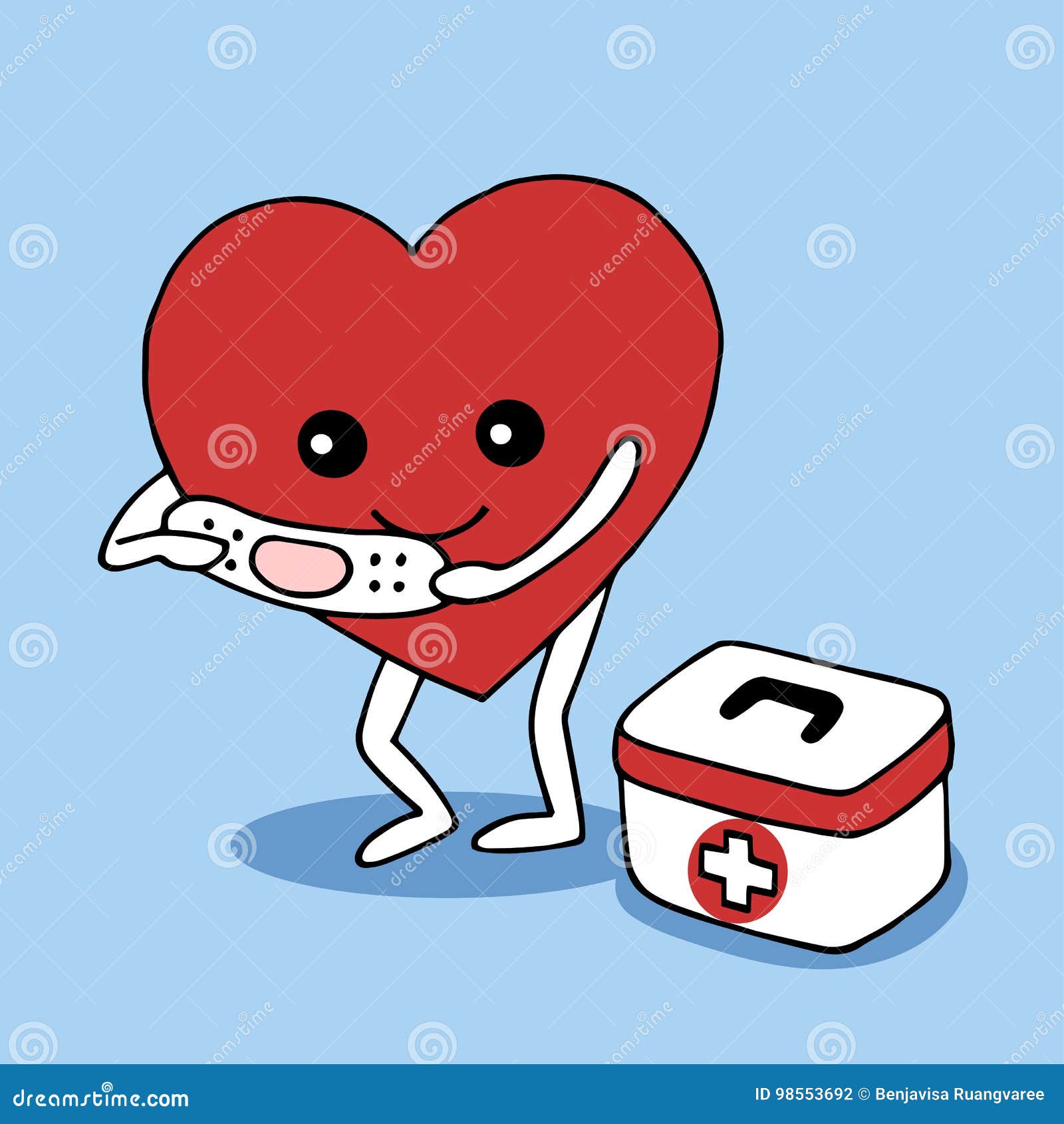 Care Heart Help with Love Vector Hand Drawn Stock Vector - Illustration ...