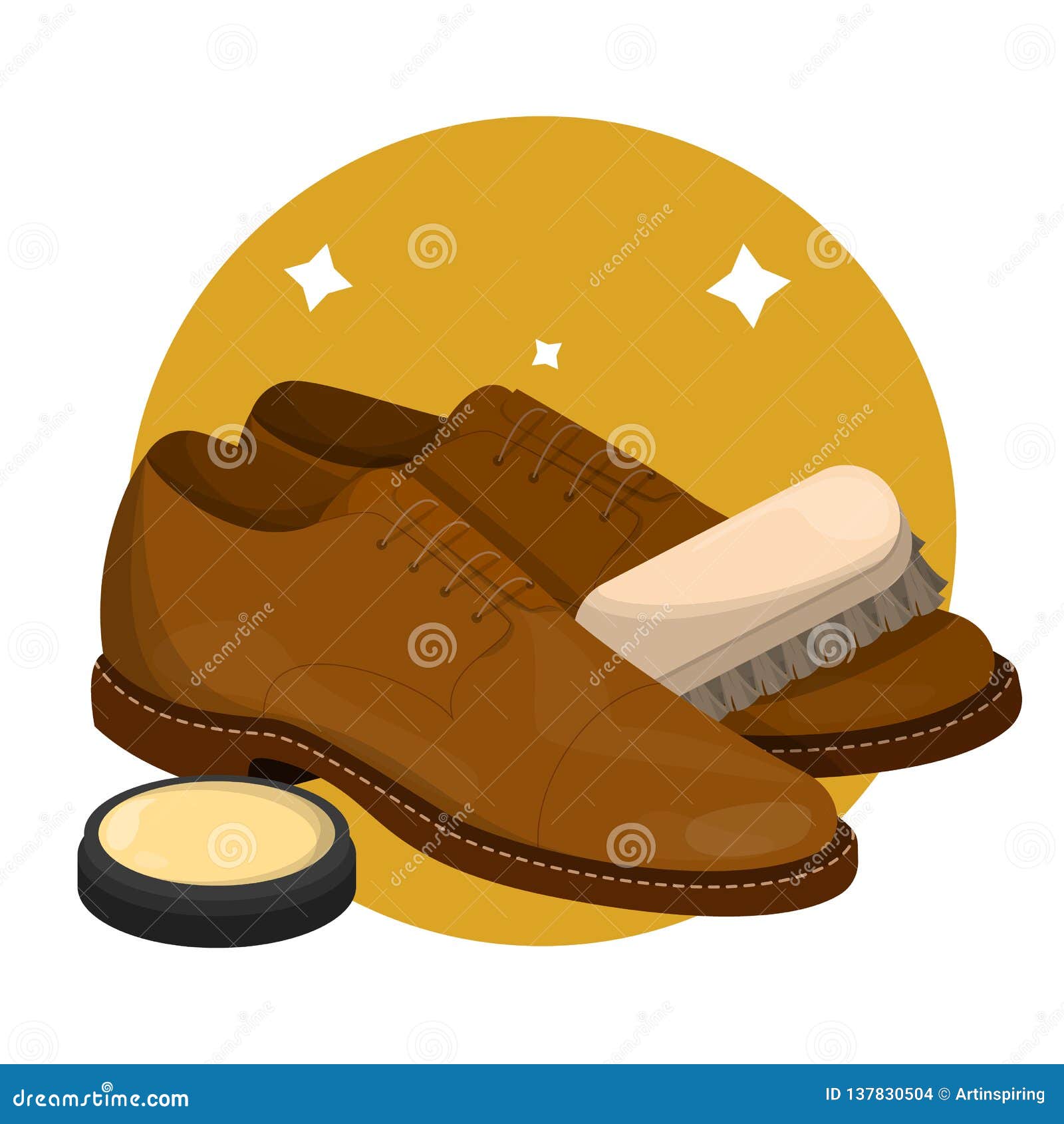 care for leather shoes. clean footwear polishing