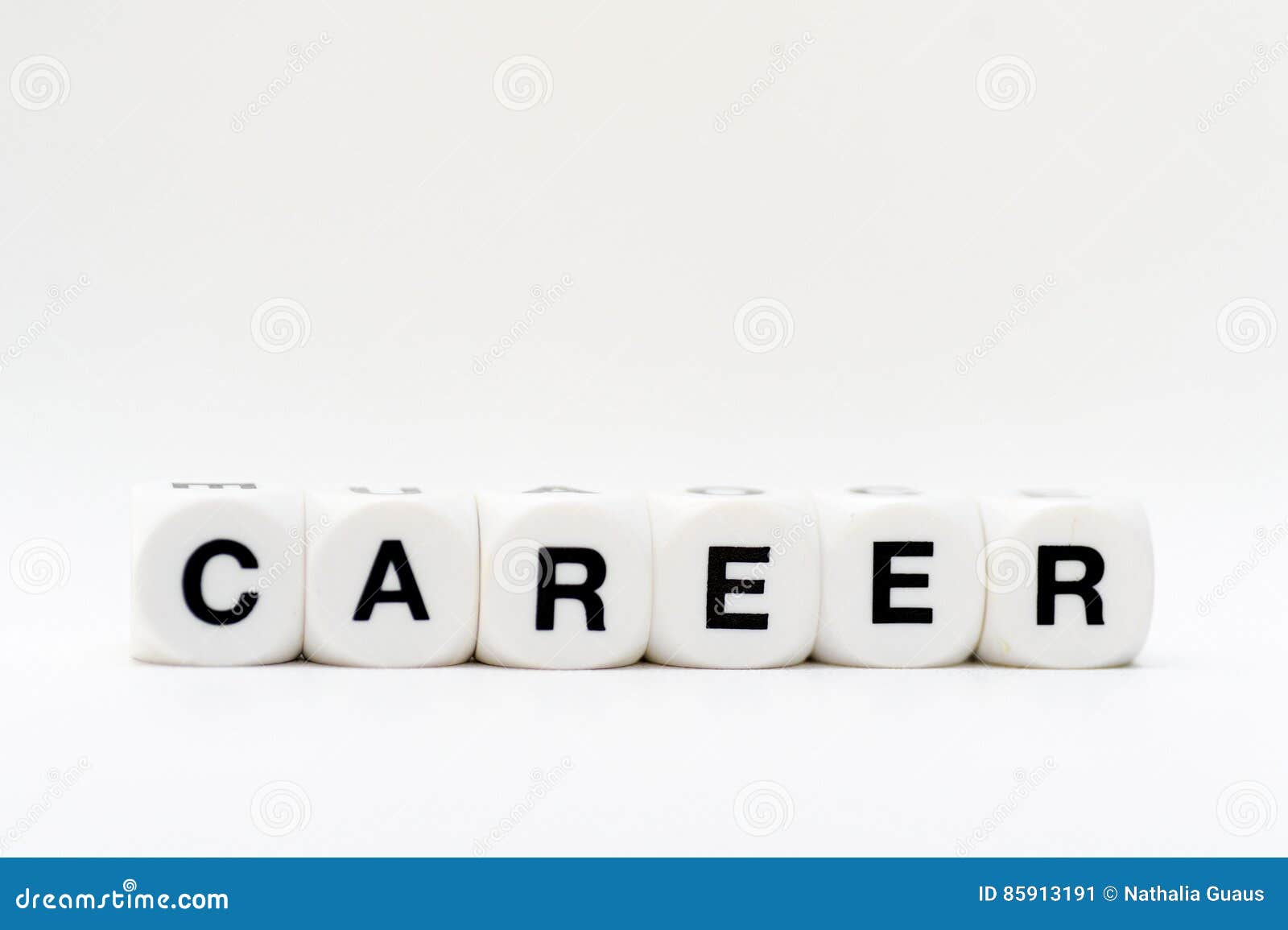 Career, dice letters stock image. Image of dictionary 85913191