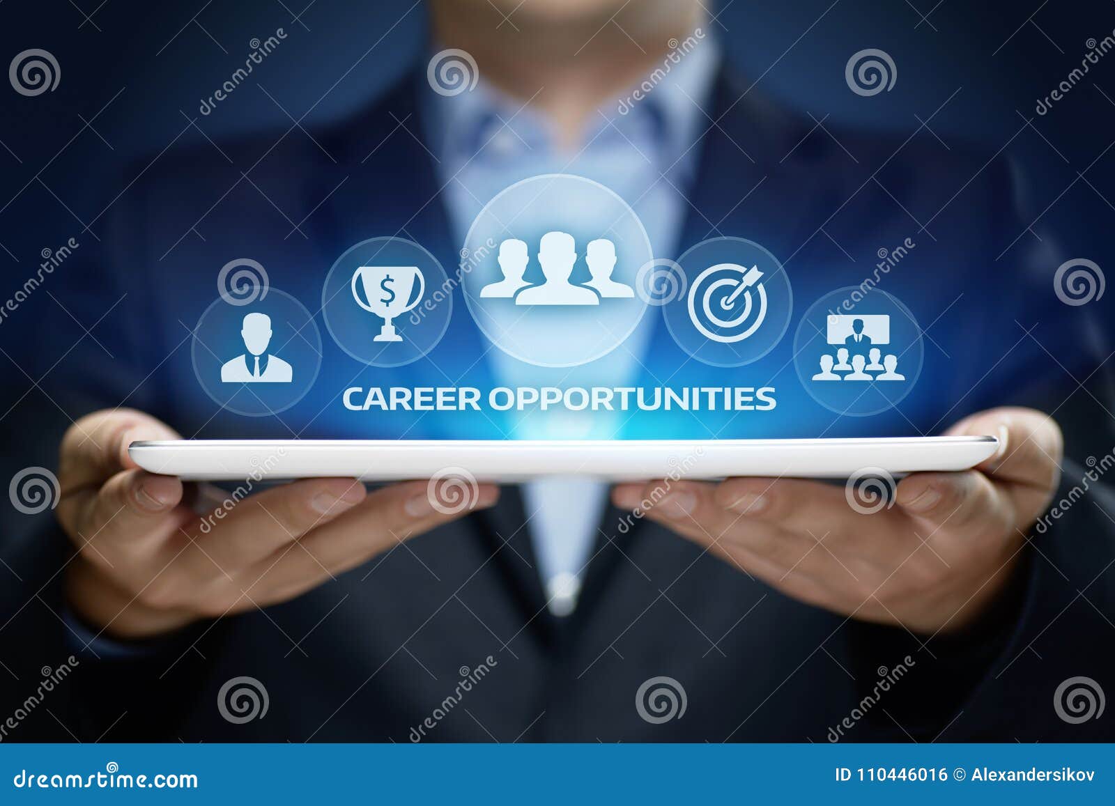 career opportunities motivation business success corporate concept