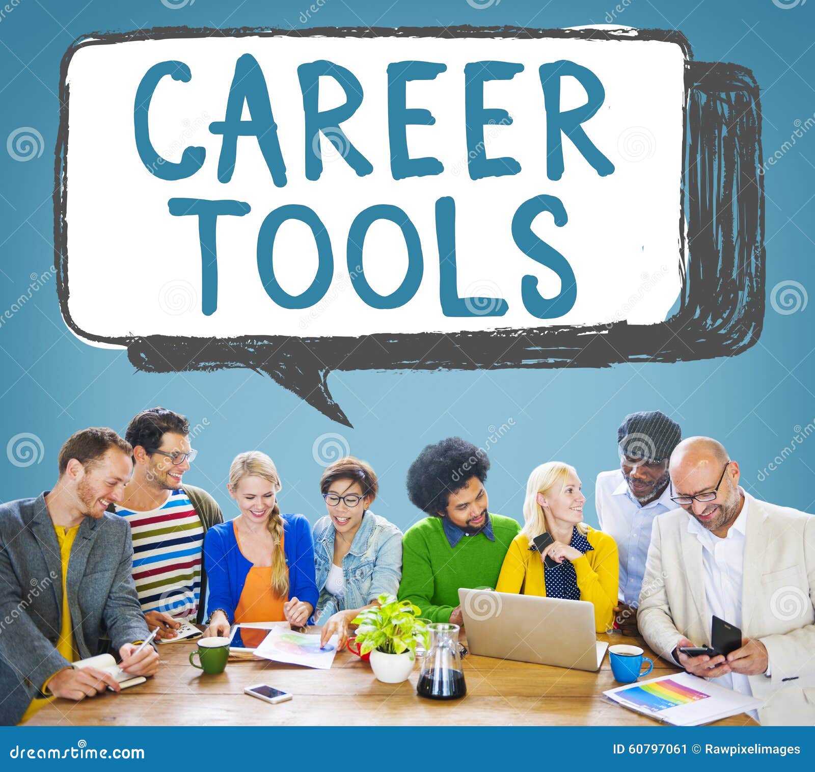 Career Tools Guidance Employment Hiring Concept Stock Image Image of