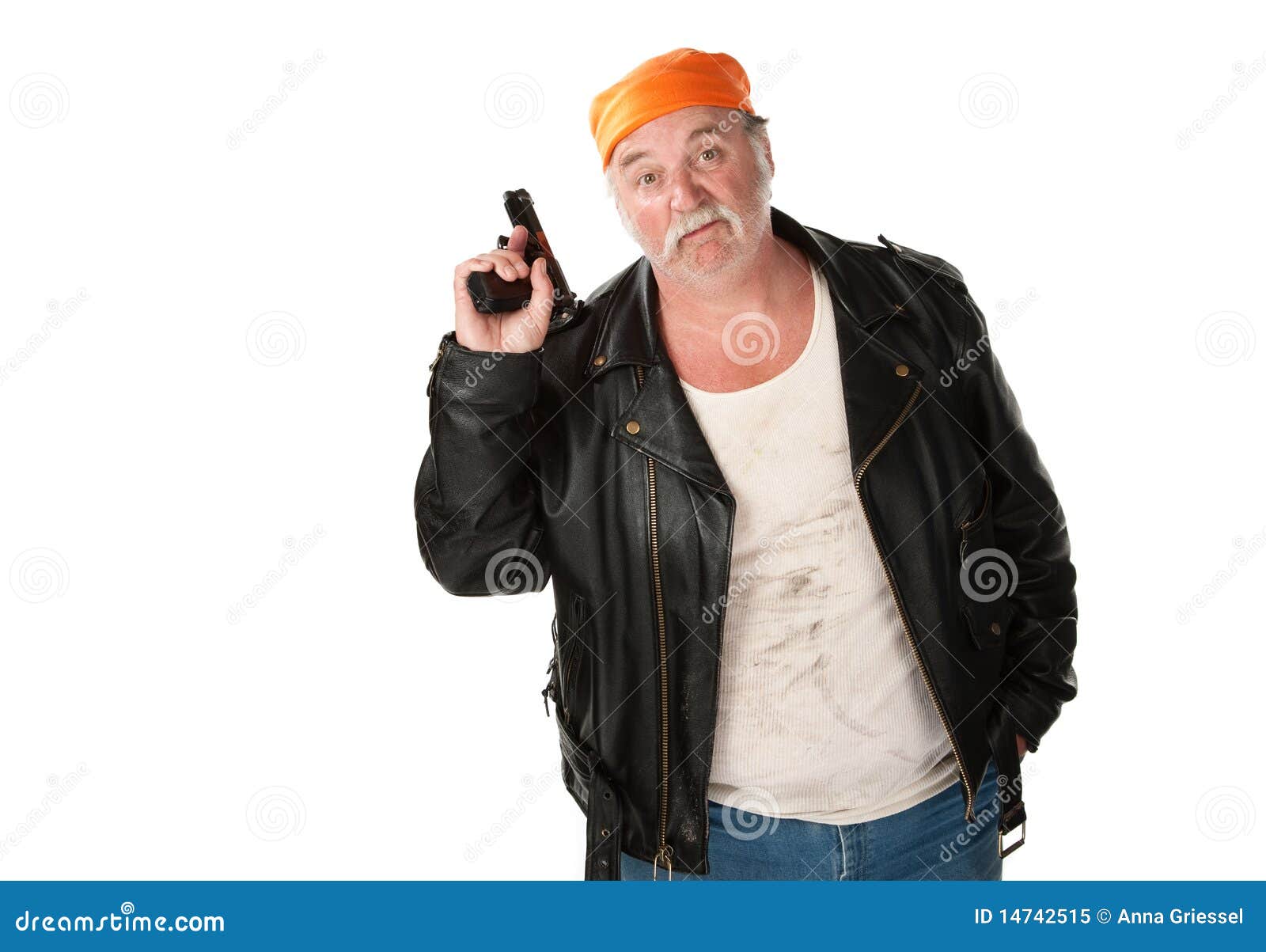 Carefree thug stock image. Image of beater, gray, male - 14742515