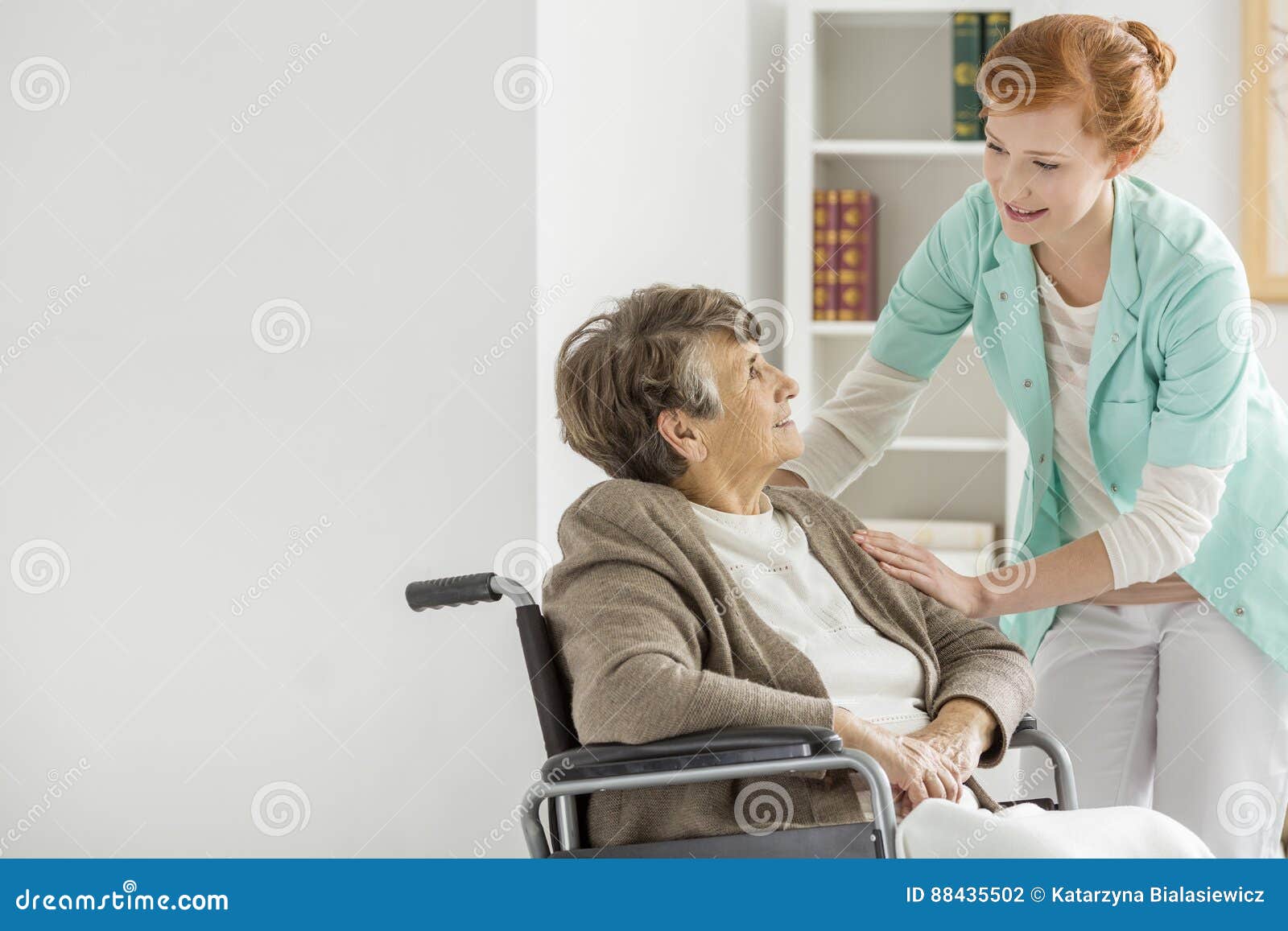 caregiver in nursing home