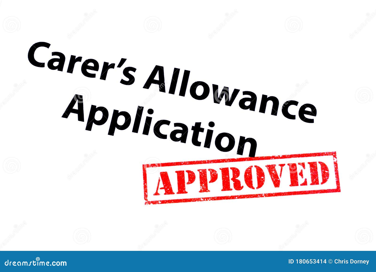 carers allowance application approved