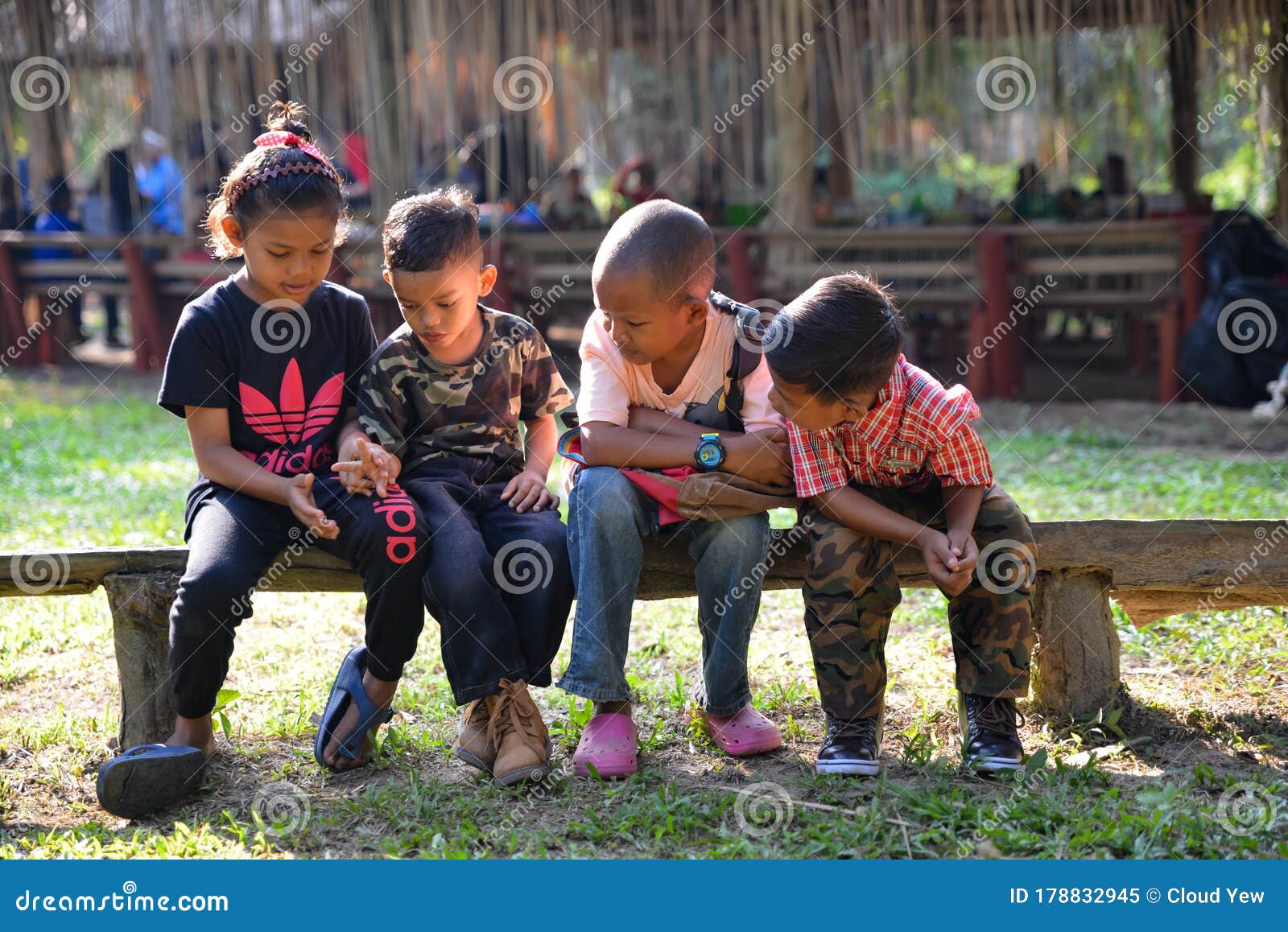  Malaysia Aboriginal  Mah Meri Kid At Outdoor Editorial 