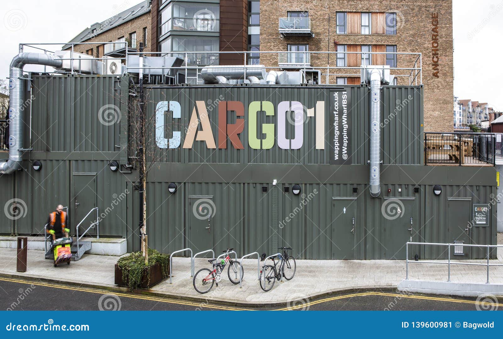 CARGO 1 Container Shops Wapping Wharf, Bristol, UK Editorial Photo