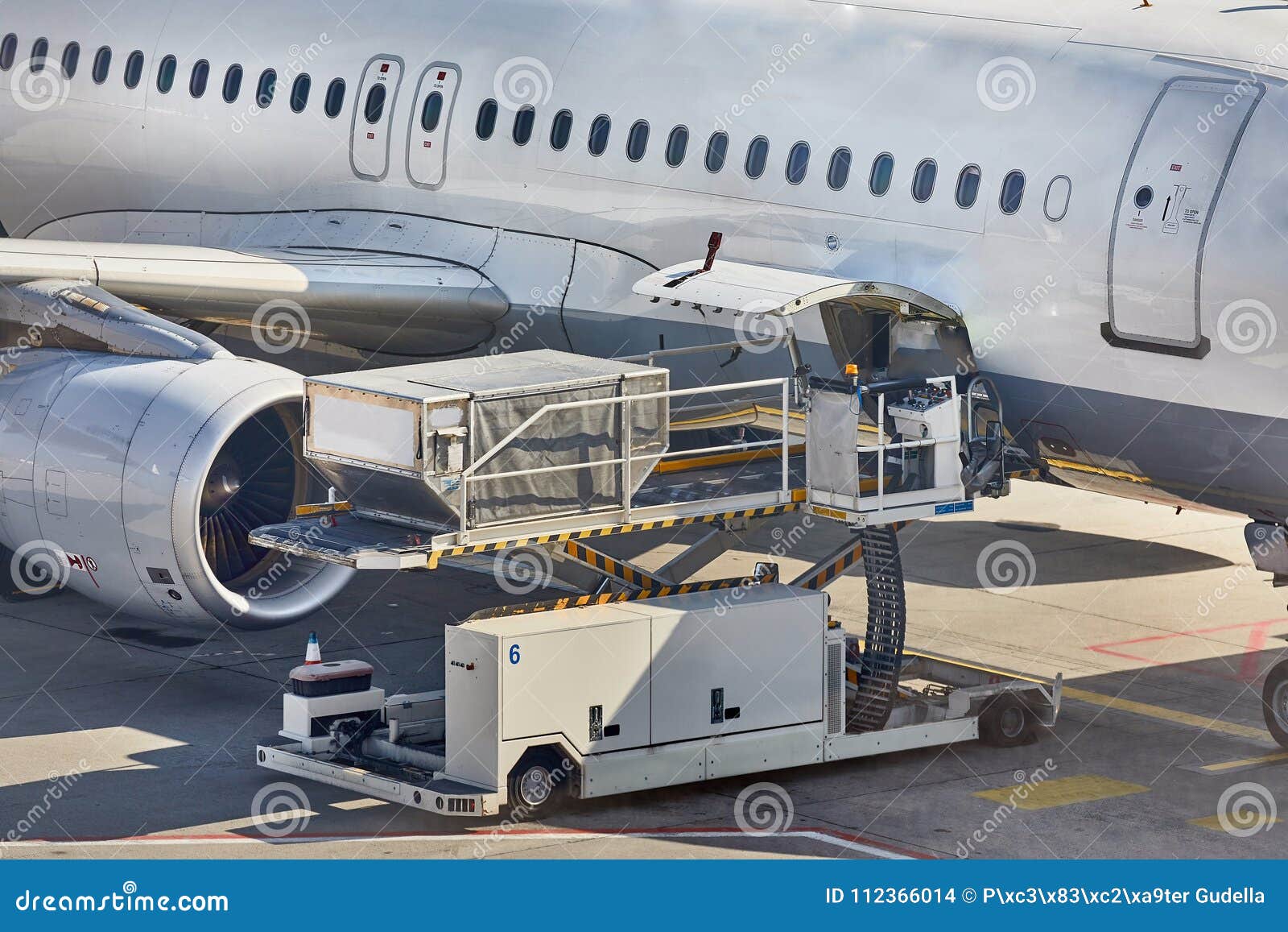 Aircraft Ground Handling stock photo. Image of aircraft 112366014