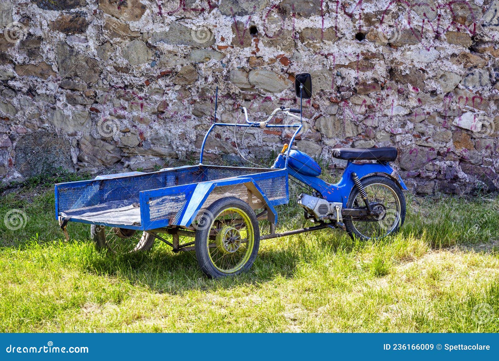 Cargo motorcycle stock image. Image of transport, motorcycle 236166009