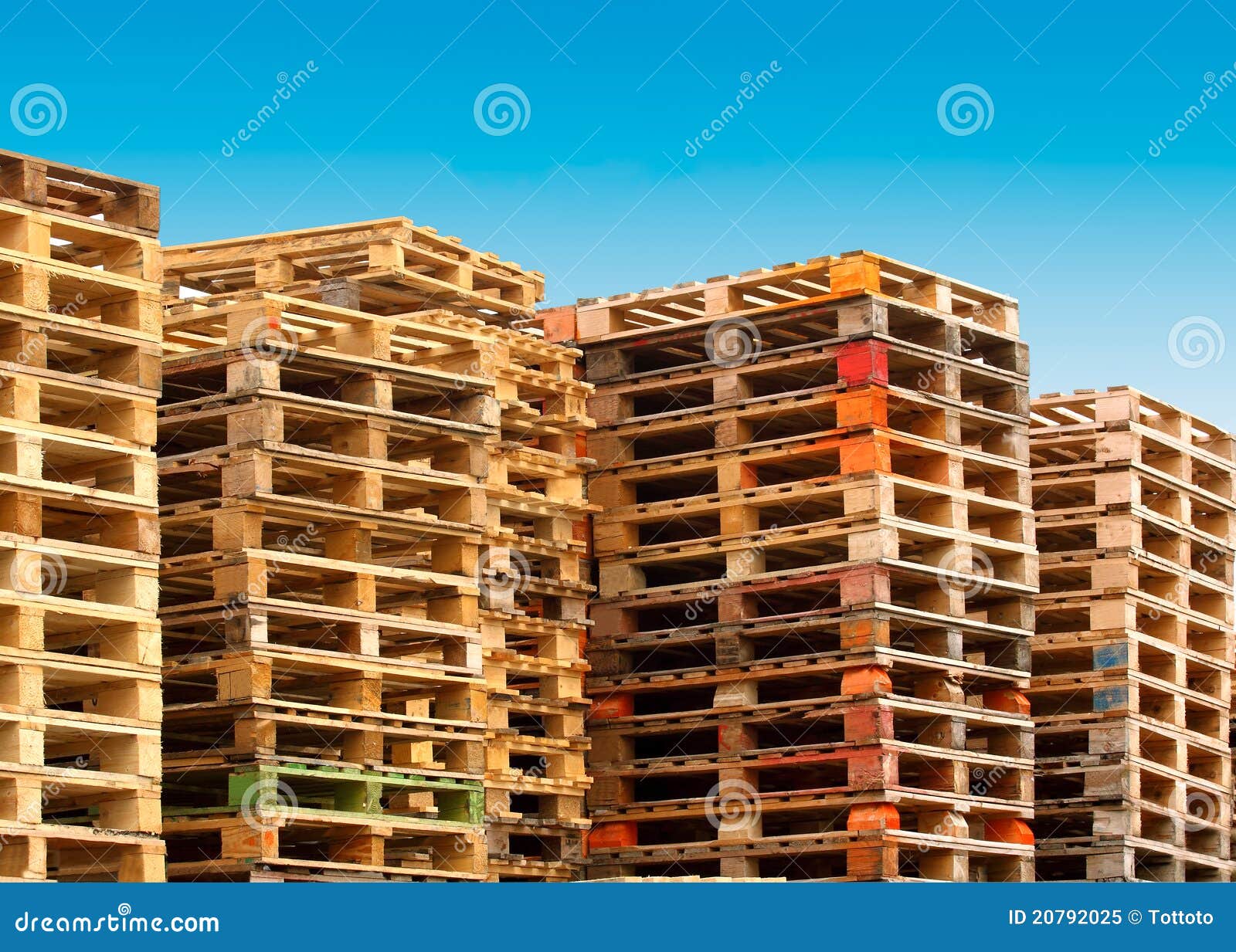 Cargo pallets stock image. Image of wooden, logistic 20792025