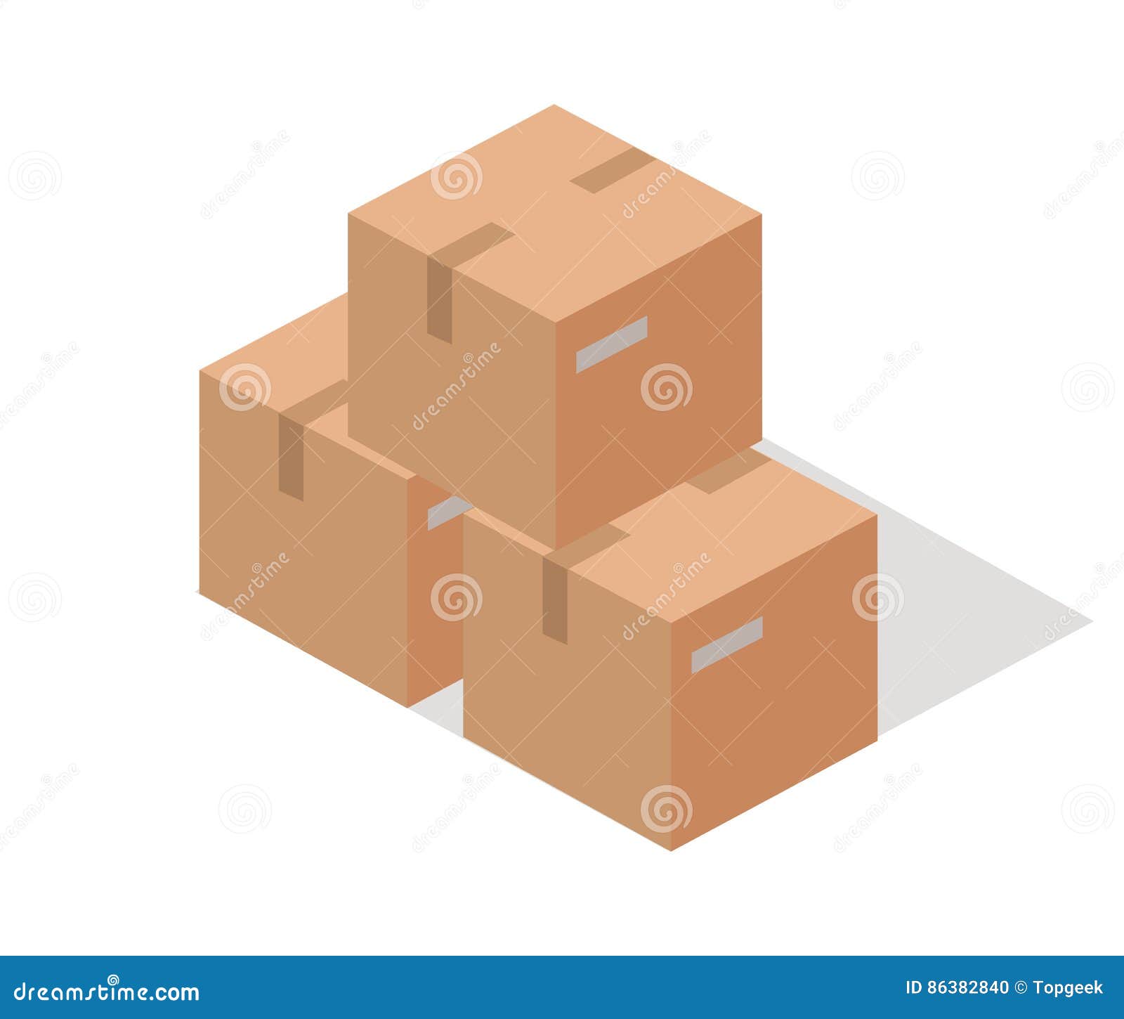 Cargo Paper Boxes Isolated on White. Isometric 3d Stock Vector - Illustration of rack, icon: 86382840 Cargo Paper Boxes Isolated on White. Isometric 3d Stock Vector - Illustration of rack, icon: 86382840