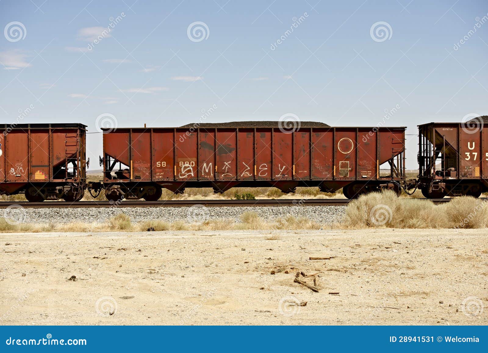 Cargo Railroad Industry In Winter. Railway Carriage Transport Still