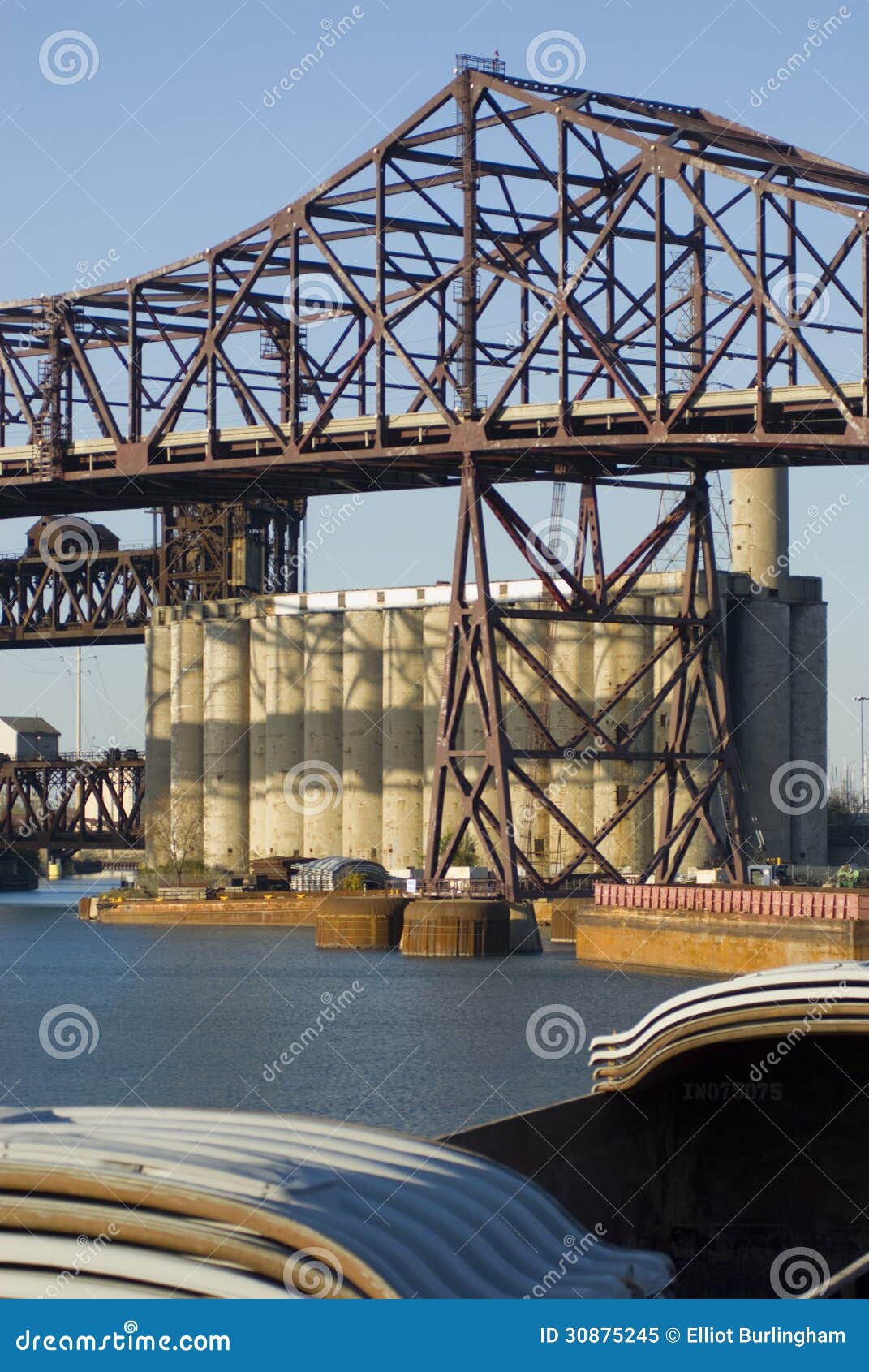 Cargo Shipping in South Side of Chicago Stock Image Image of side