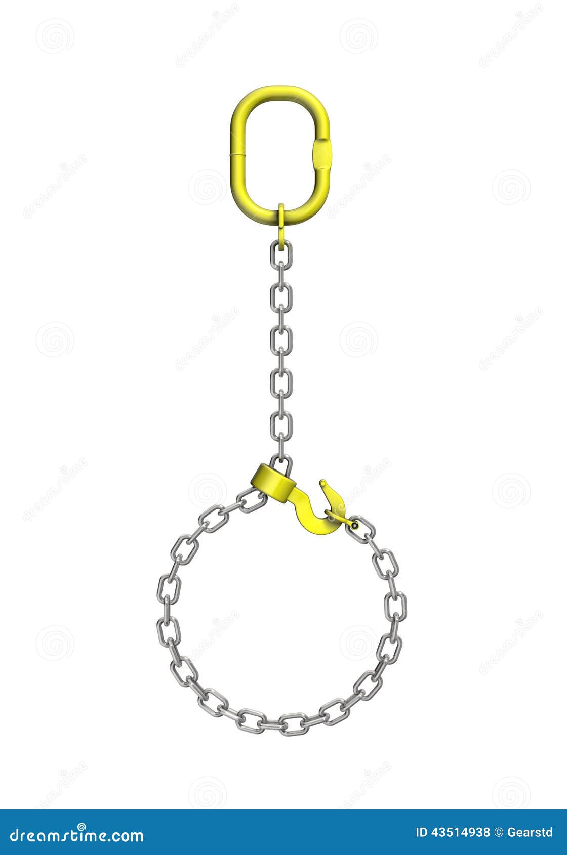 Cargo Strapping: Metal Chain Stock Illustration - Illustration of ...
