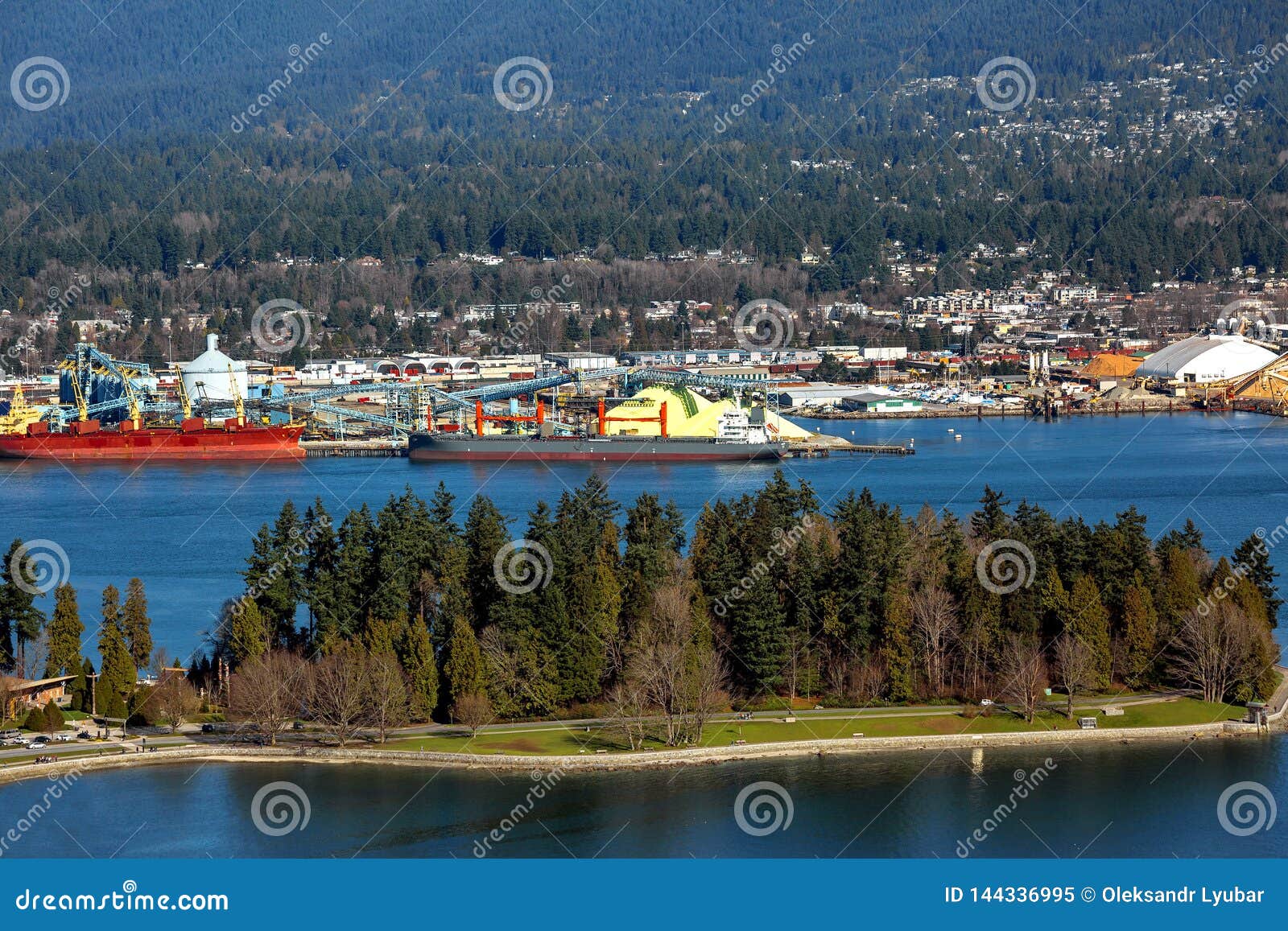 cargo terminal of north vancouver port