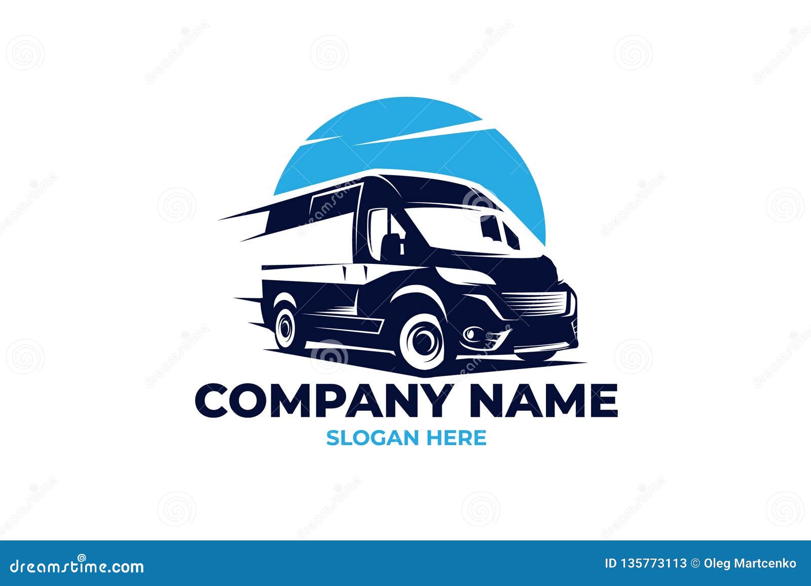 Cargo Van Logo Illustration Eps 10 File Stock Illustration