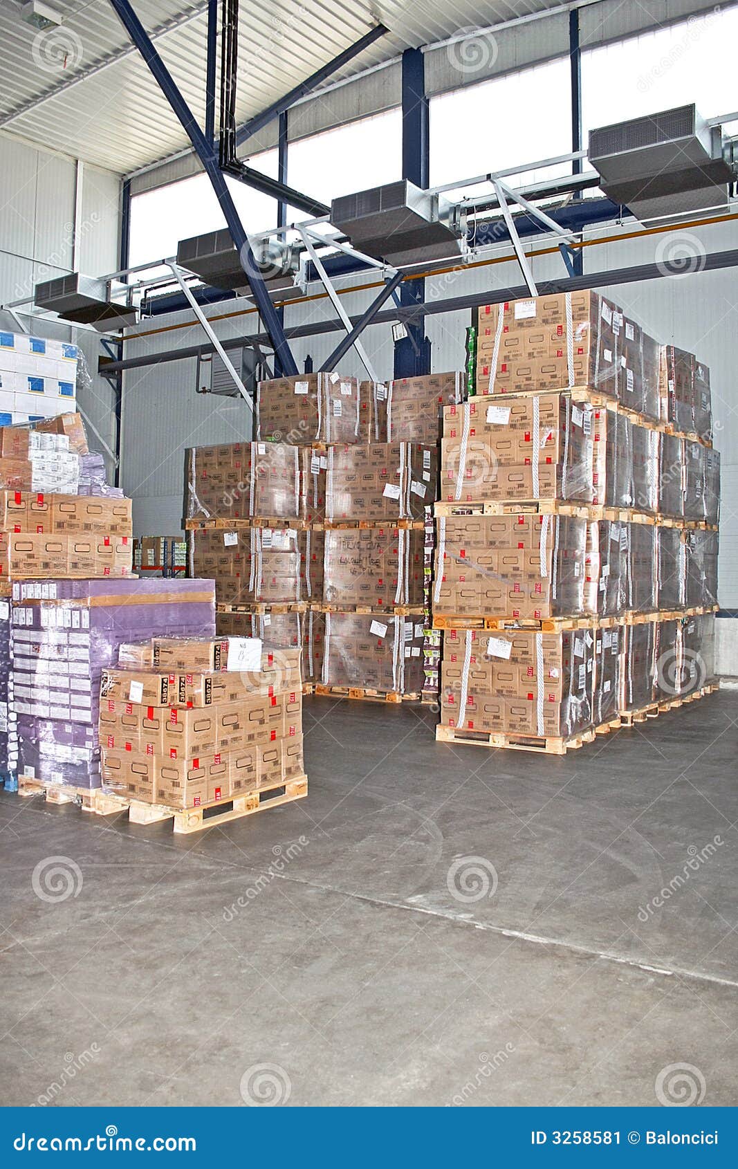 Cargo warehouse stock image. Image of building, sending 3258581