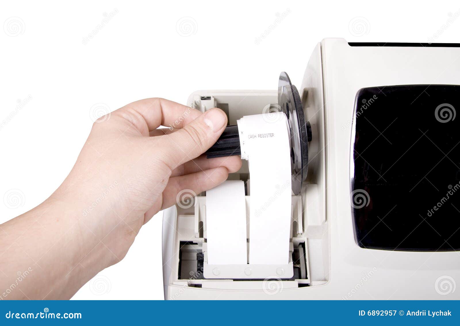 Cargue La Cinta En Caja Registradora de archivo Imagen motor, registro: 6892957