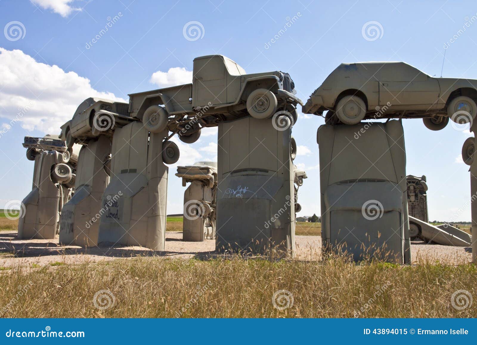 Carhenge, nebraska usa stock image. Image of cars, west 43894015