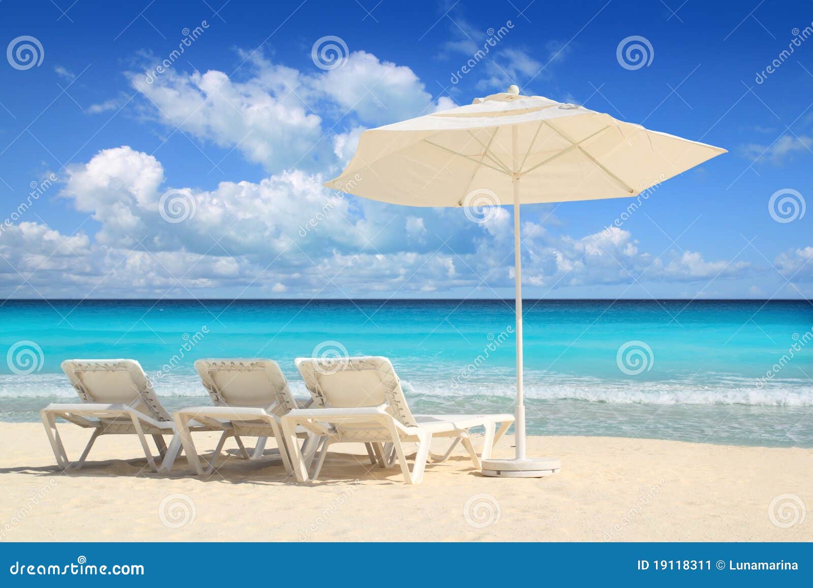 caribbean beach parasol white umbrella hammocks