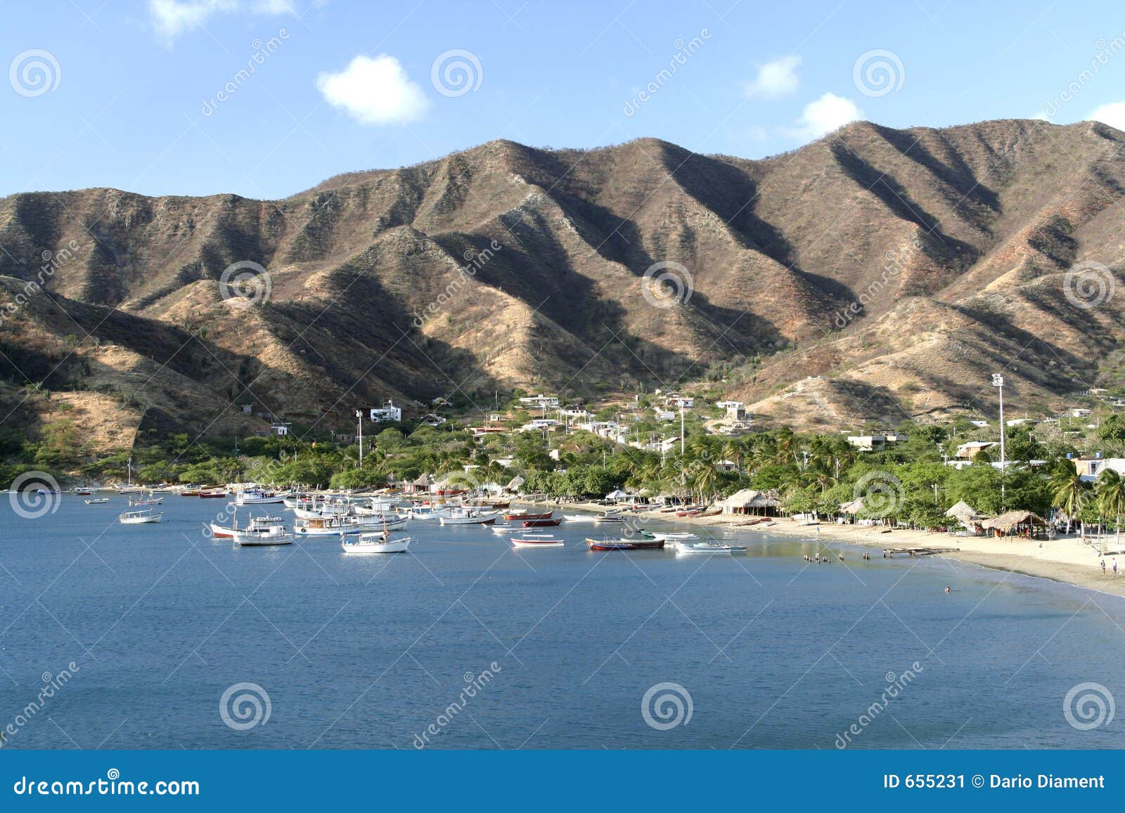 caribbean sea. taganga bay. colombia.