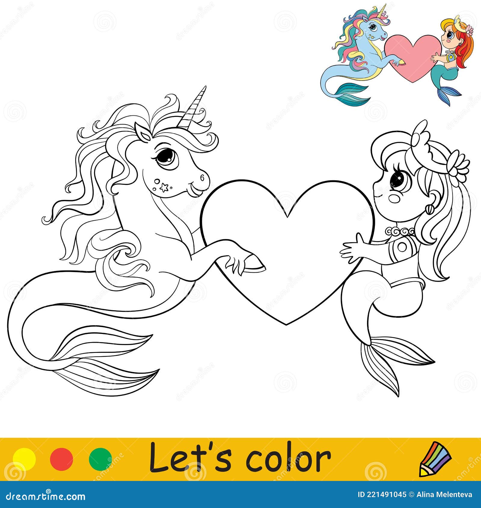 Ilustração Engraçada Do Livro De Coloração Do Cavalo Marinho