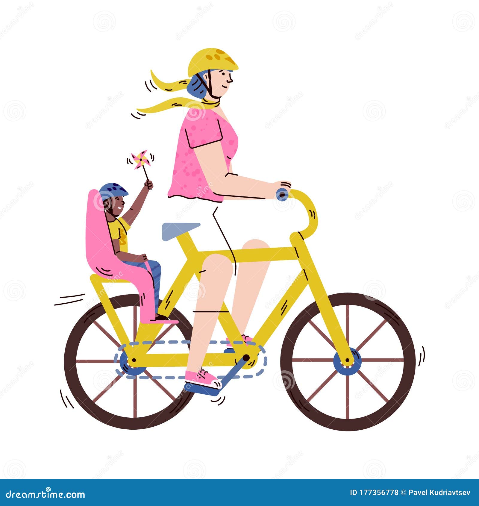 Conjunto de bicicleta. caricatura, jogo, de, bicicleta