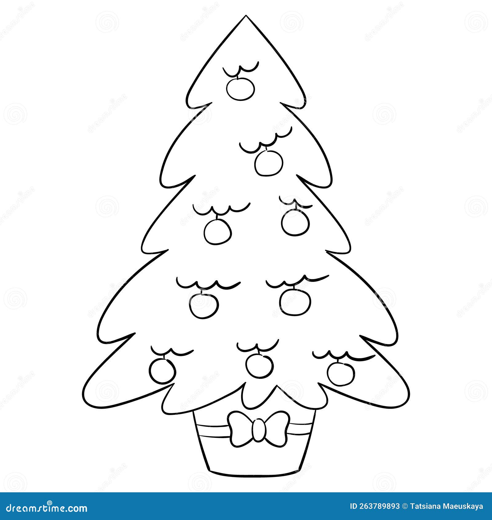 Desenho para colorir com cervos bonitos e luzes de Natal. Livro