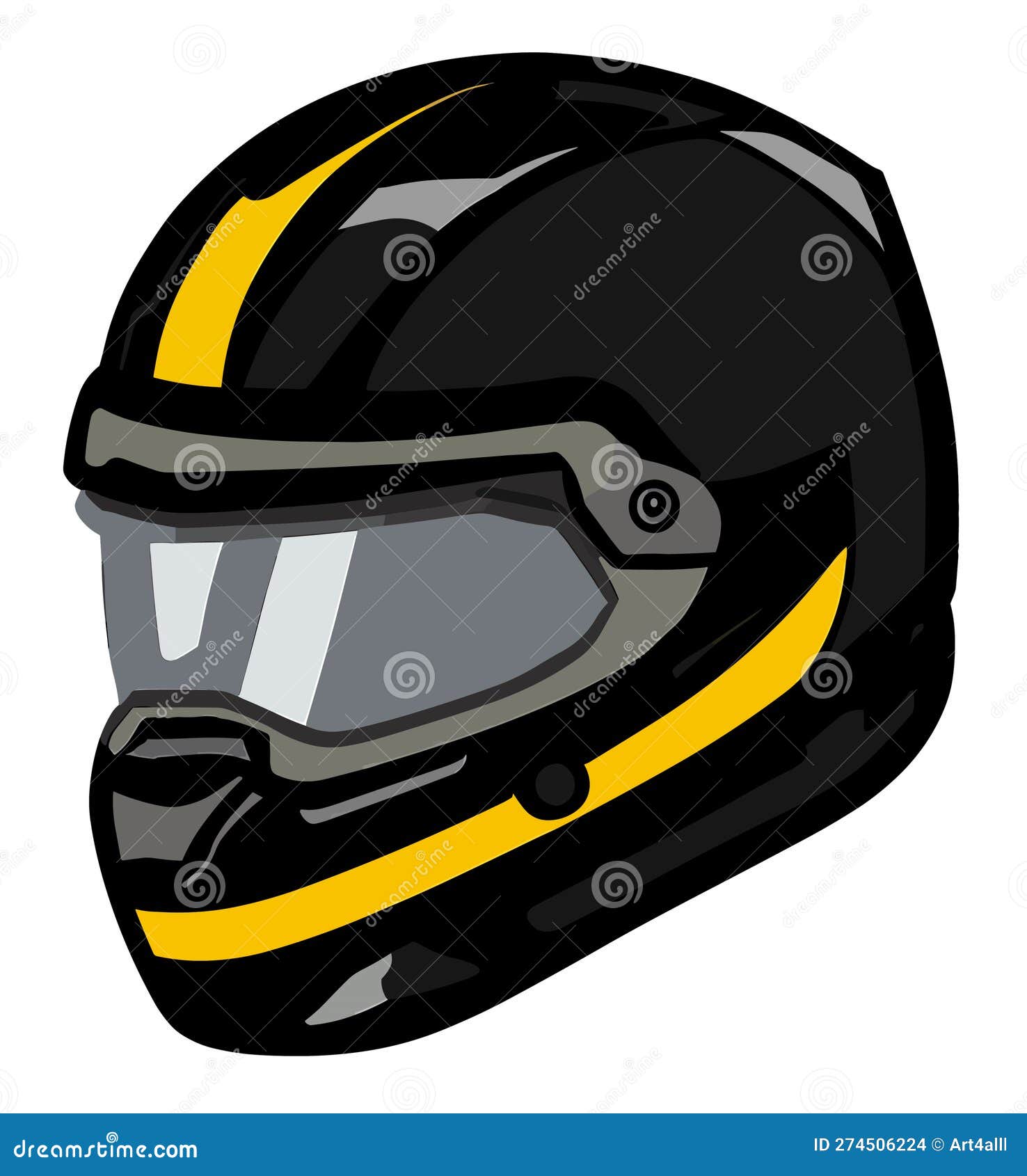 Caricatura Del Casco De Motocicleta Fondo Transparente Para