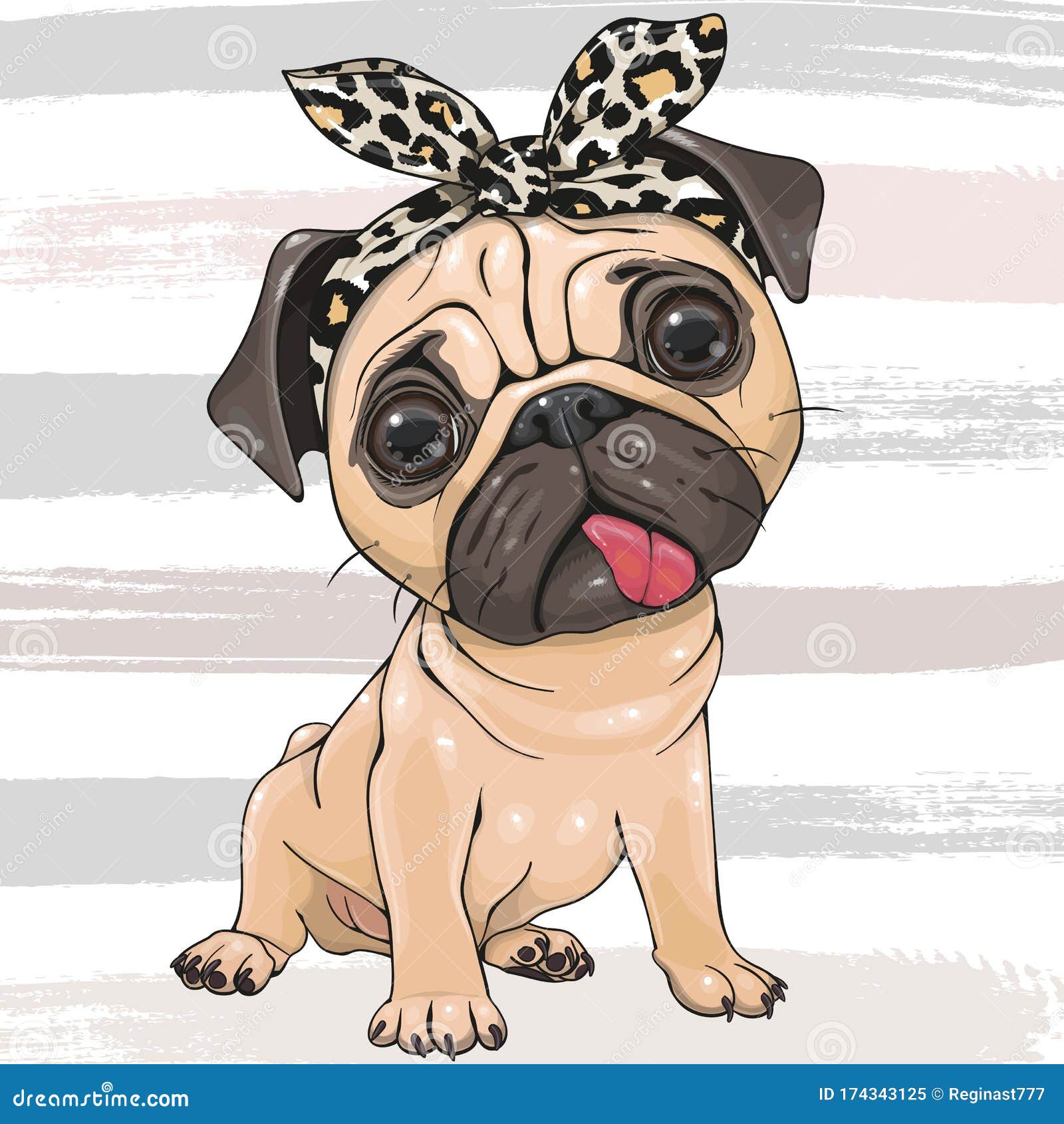 Caricatura Pug Perro Chica Con Un Arco Aislado En Un Fondo De Rayas Ilustracion Del Vector Ilustracion De Pintura Mascotas Caricatura Pug Perro Chica Con Un Arco Aislado En Un Fondo De Rayas Ilustracion Del Vector Ilustracion De Pintura Mascotas