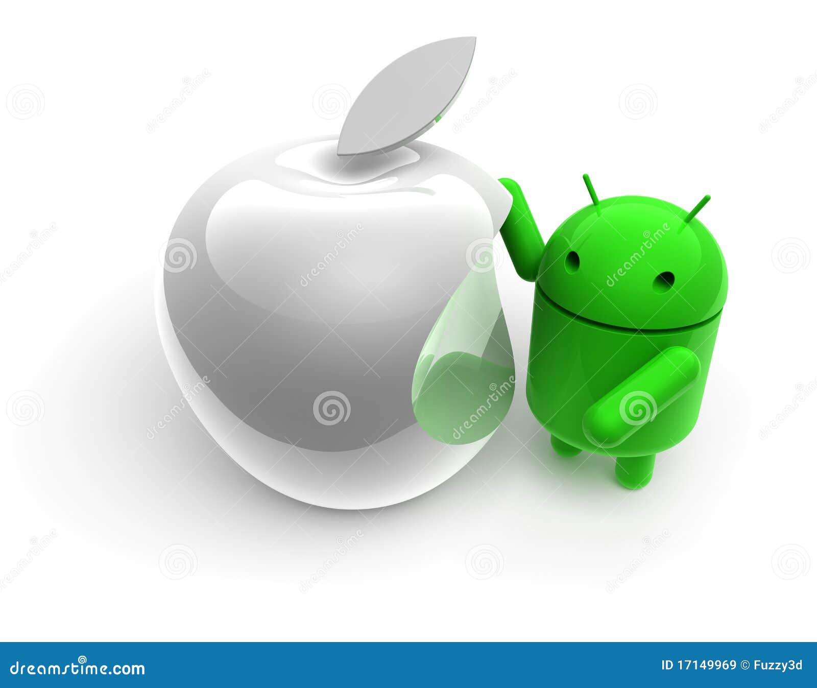 Caricatura Verde Del Android 3D Immagine Stock Editoriale - Illustrazione  di carattere, concetto: 17149969