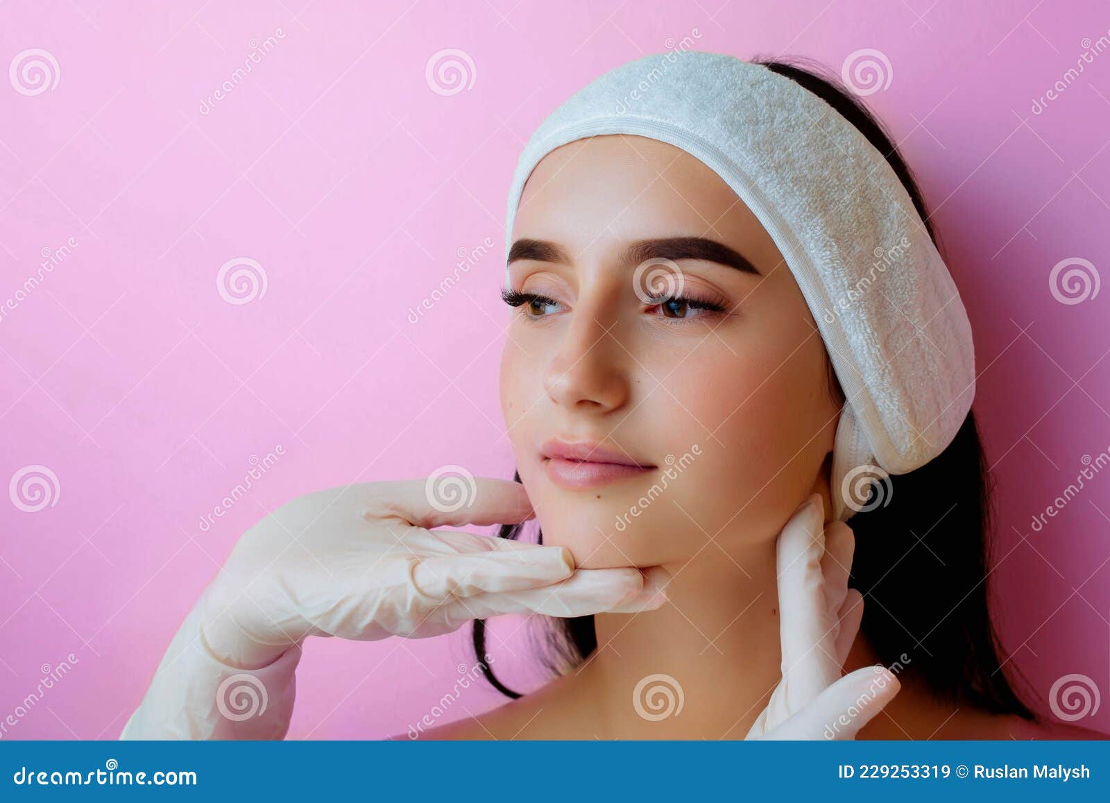 Caring For The Skin Cosmetic Cream On A Womanand X27s Face Stock Image Image Of Massage