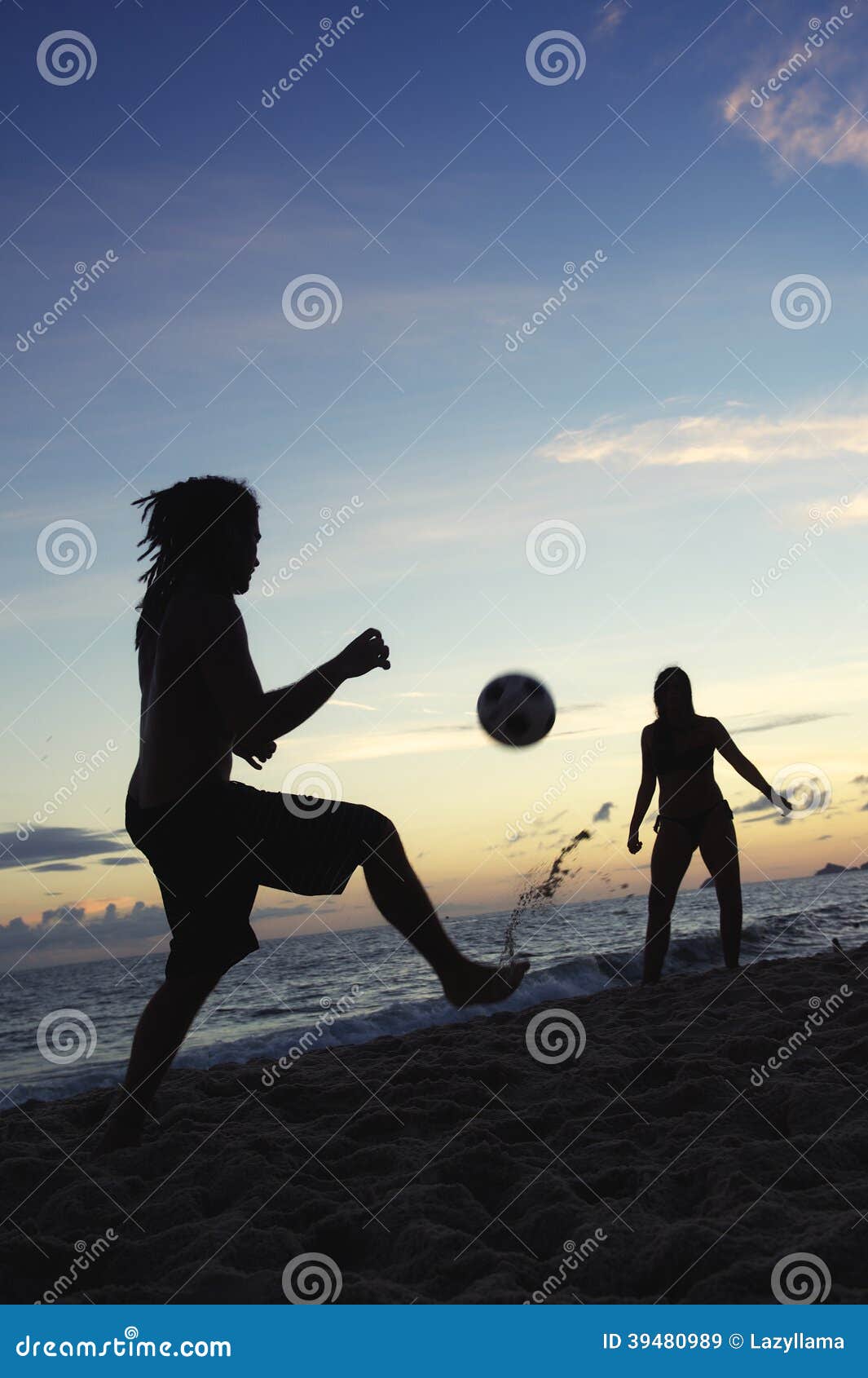 carioca brazilians playing altinho futebol beach football