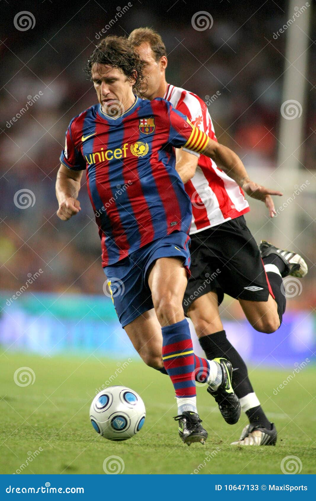 Carles Puyol editorial stock photo. Image of action, league - 10647133