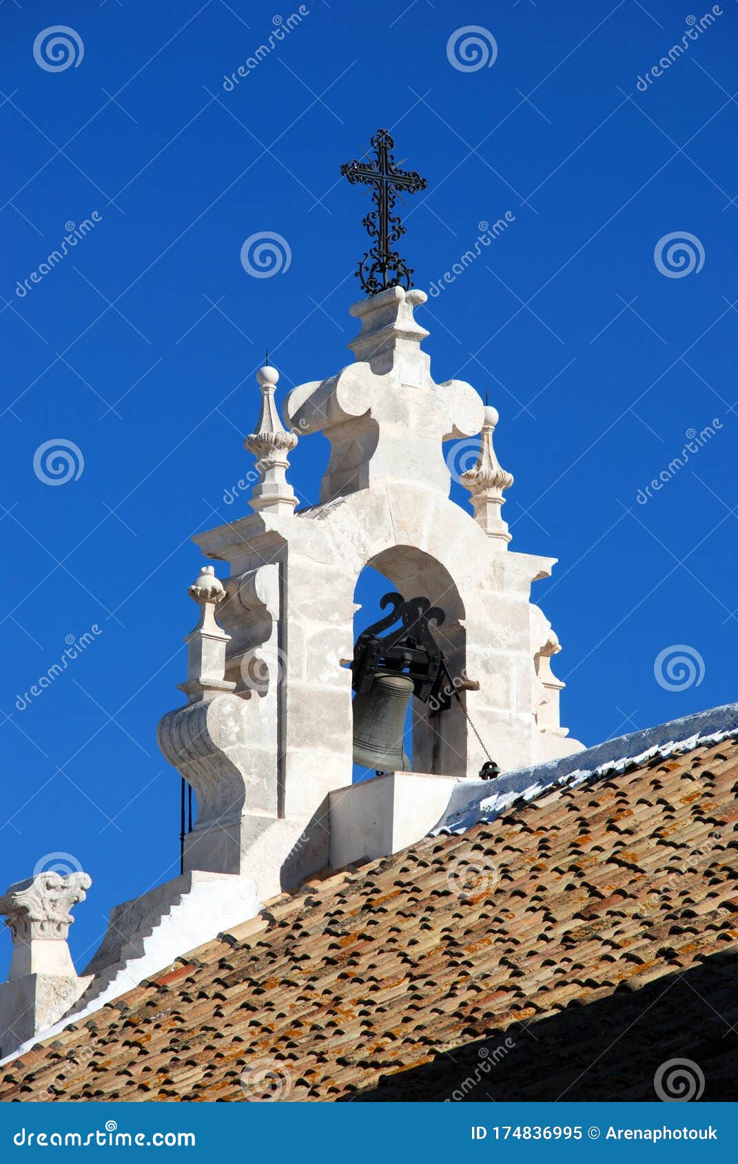 carmen church bell tower, estepa, spain.