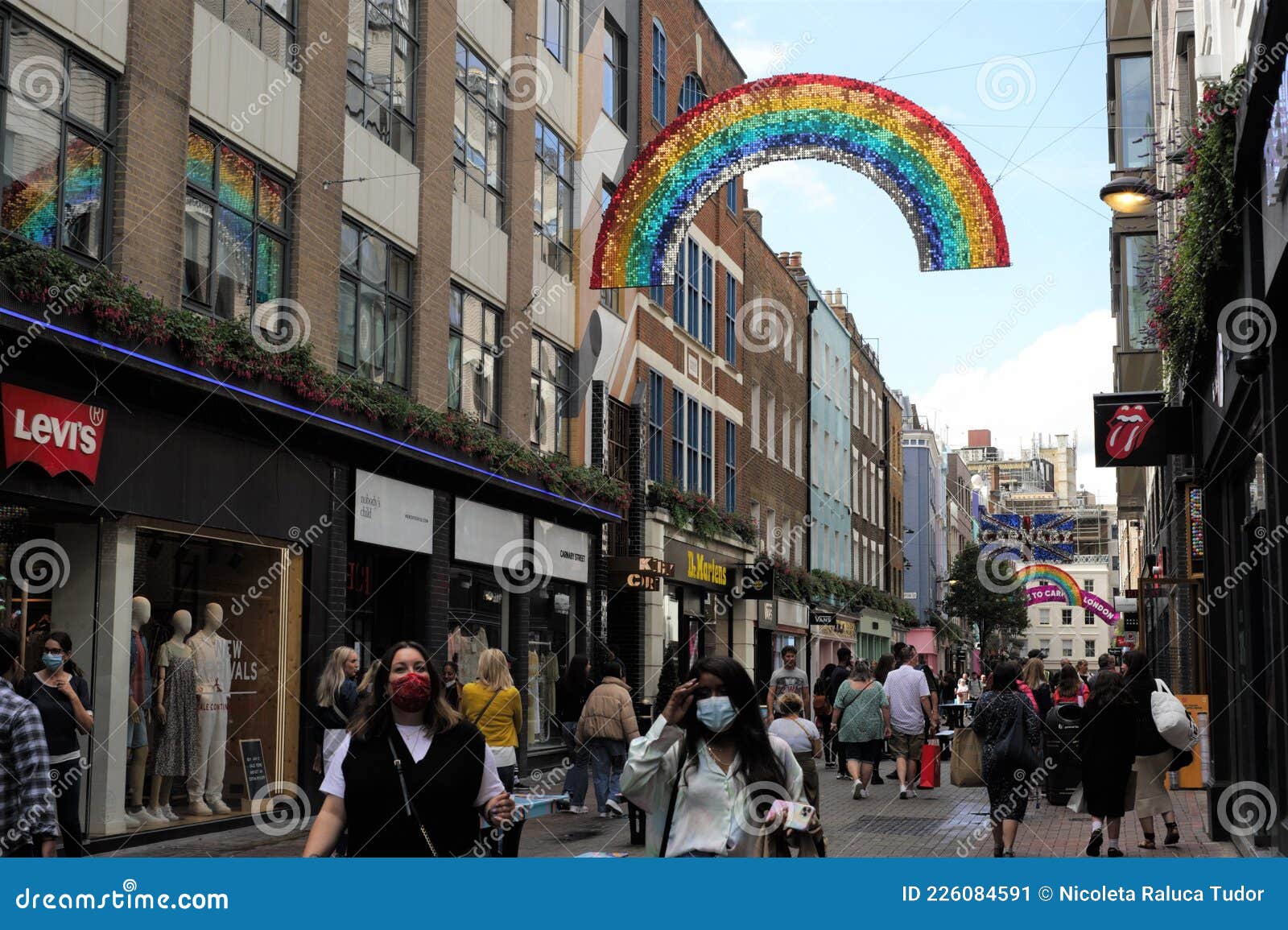 Carnaby Street is a Pedestrianised Shopping Street in Soho in the City of  Westminster, Central London Editorial Photo - Image of creative, brands:  226084591