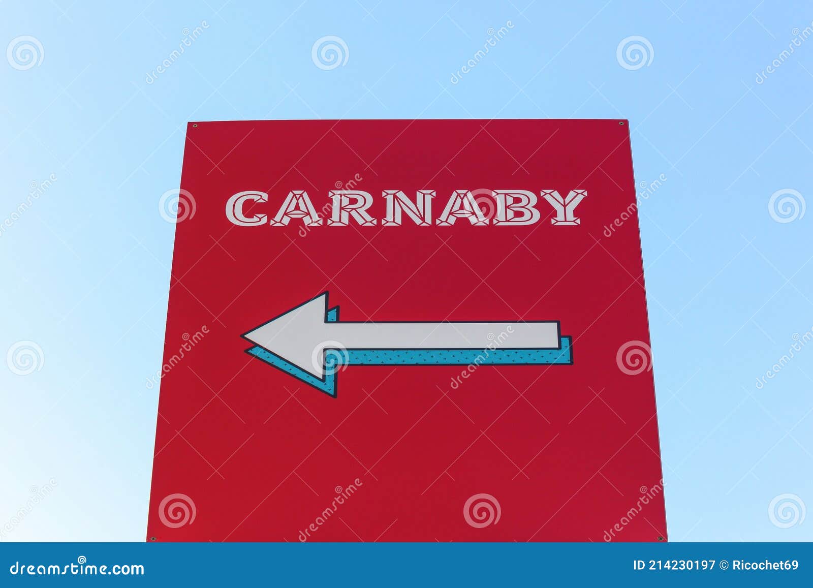 carnaby street sign in london, united kingdom