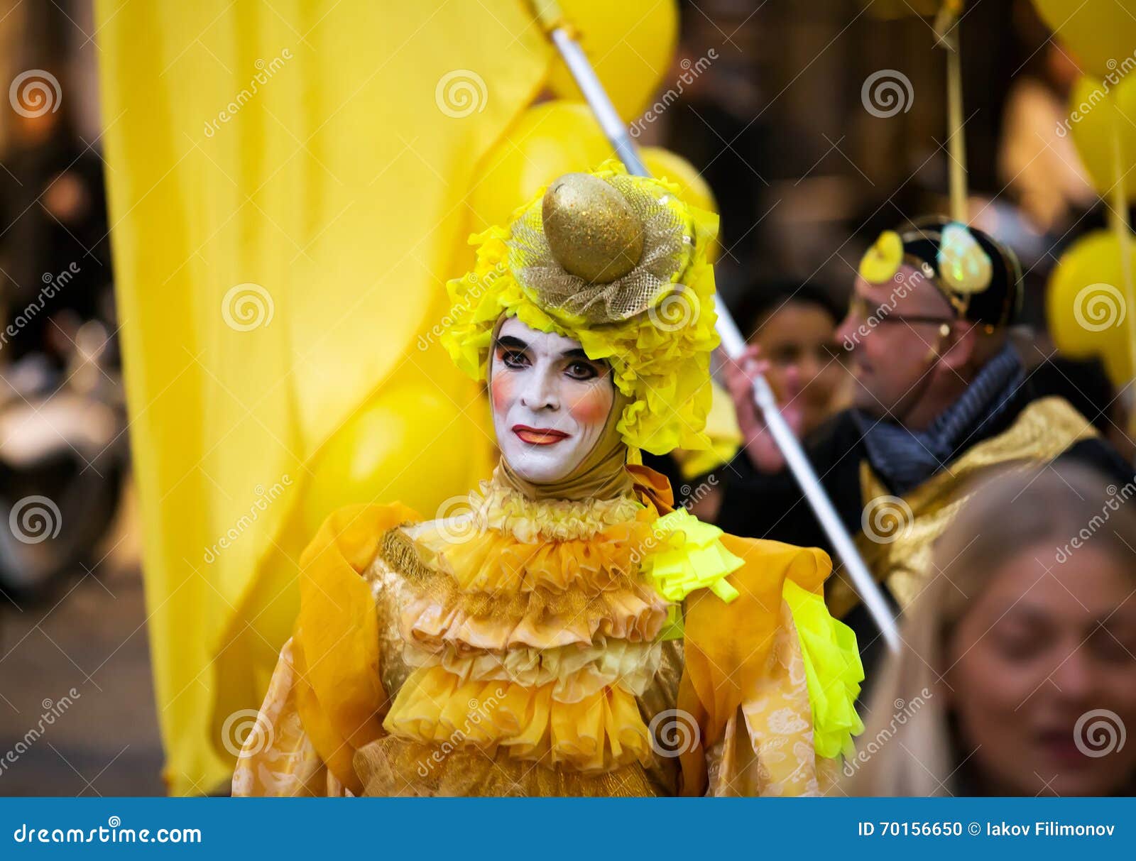 Carnaval at Barcelona in Evening Time. Catalonia, Spain Editorial Image ...