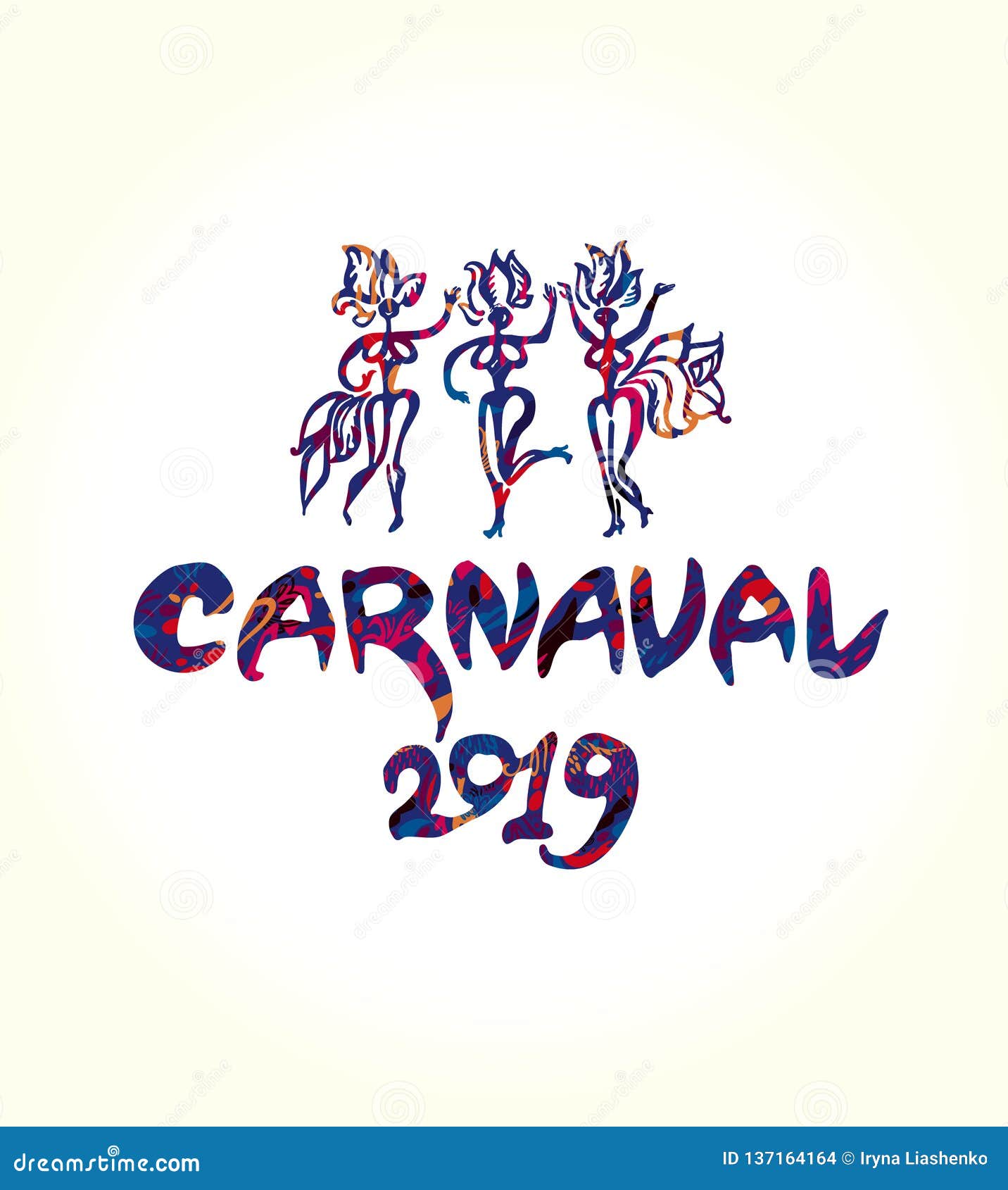 Vetores de Bienvenido Al Carnaval Logotipo Em Espanhol Traduzido