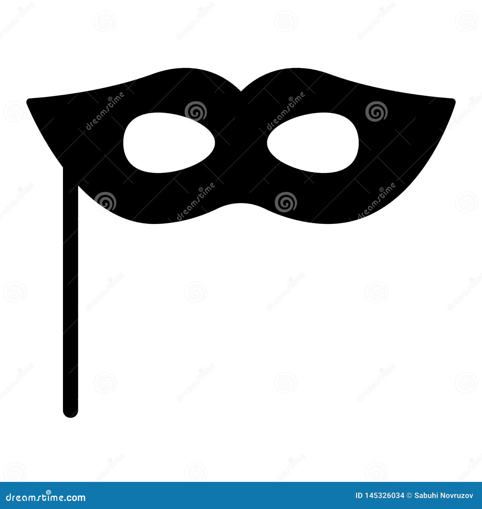 Download Carnaval Mask Solid Icon. Halloween Mask Vector ...