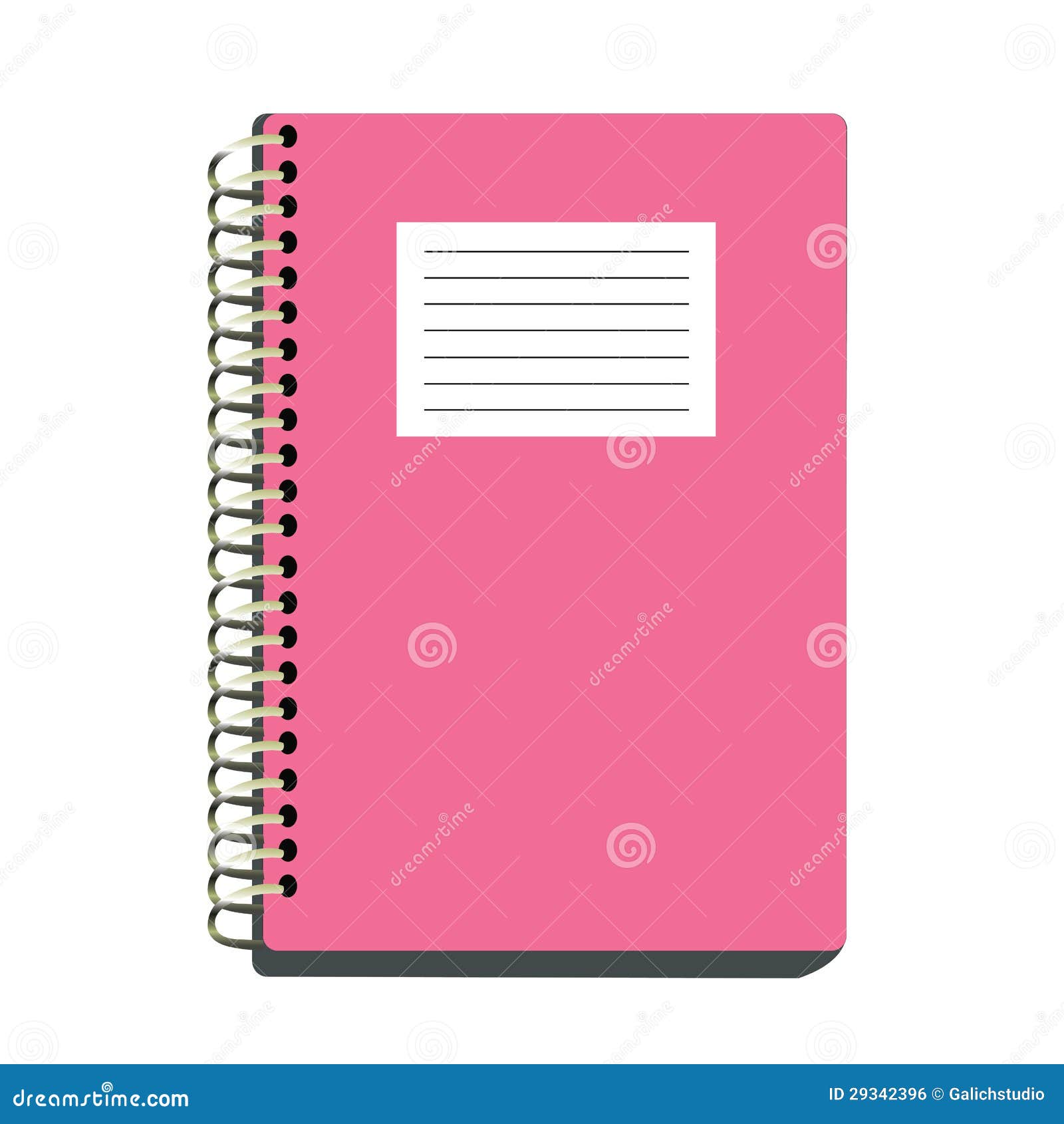 Carnet rose illustration de vecteur. Illustration du coupure - 29342396