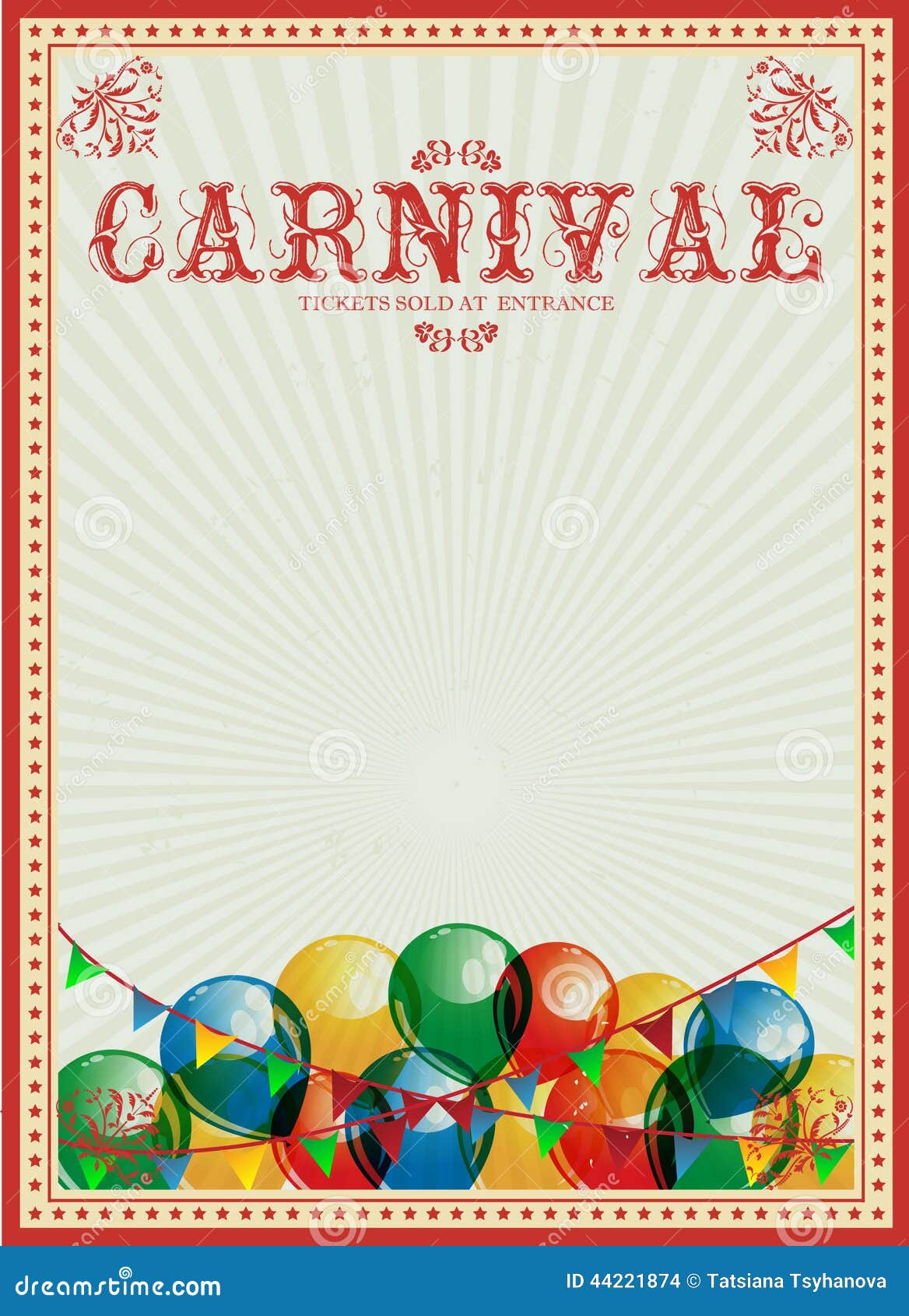 Vintage Carnival Invitation Template