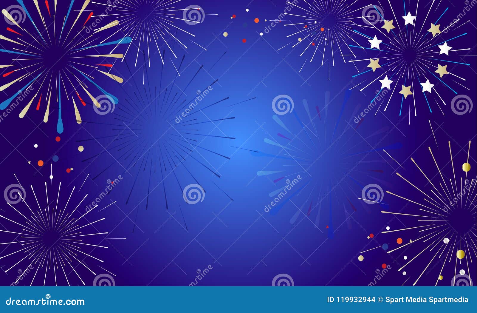 2024 fireworks festival fan soccer blue backgrpund