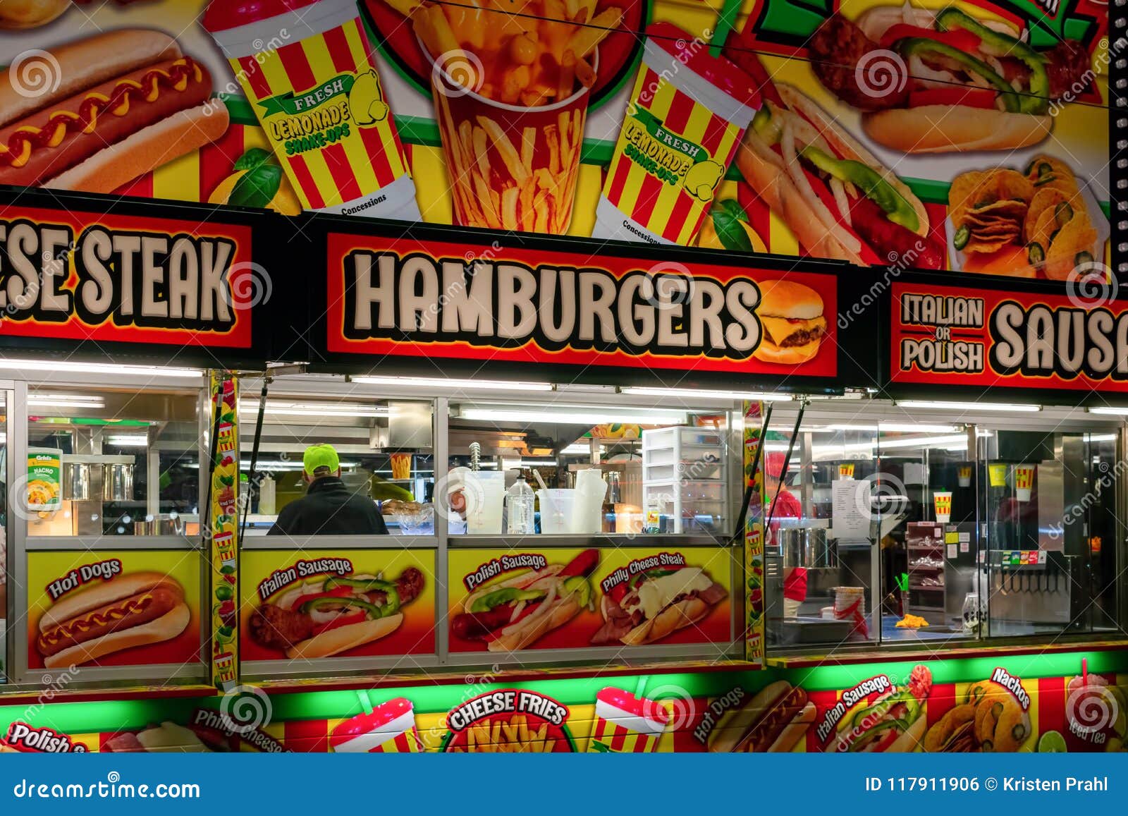 Carnival Food Concession Stand Stock Photo - Image of celebration, food ...