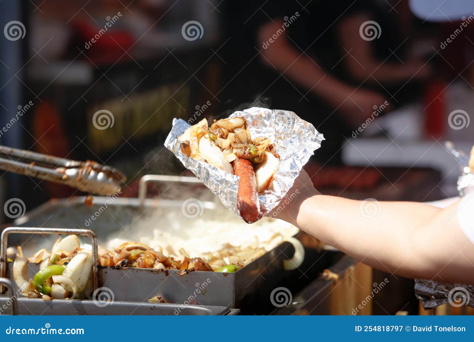 Carnival Foot Long Hot Dog, Hand Stock Image Image of food, home