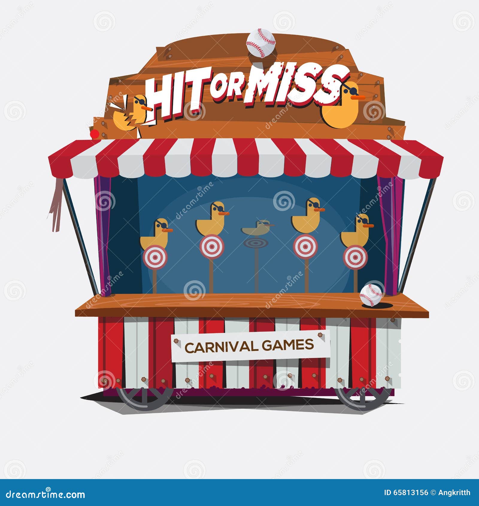 Carnival Game Duck Shoot Stock Illustrations – 123 Carnival Game